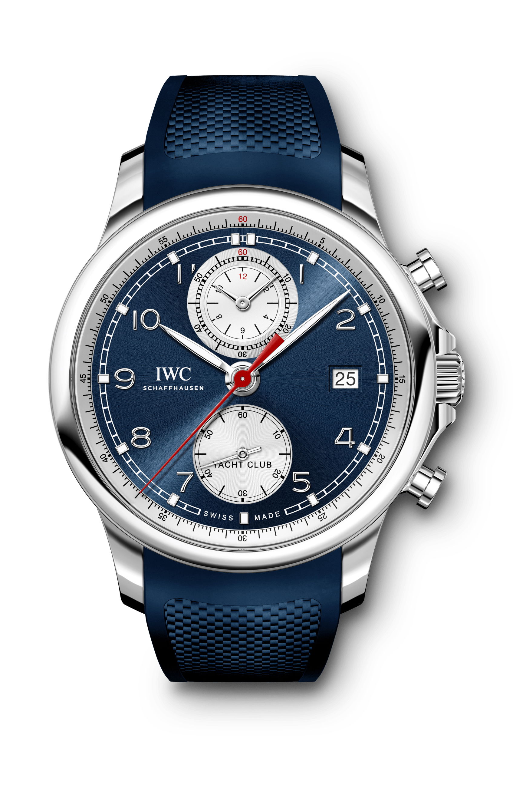 IWC Schaffhausen Portugieser Yacht Club Chronograph luxury timepiece - detailed view