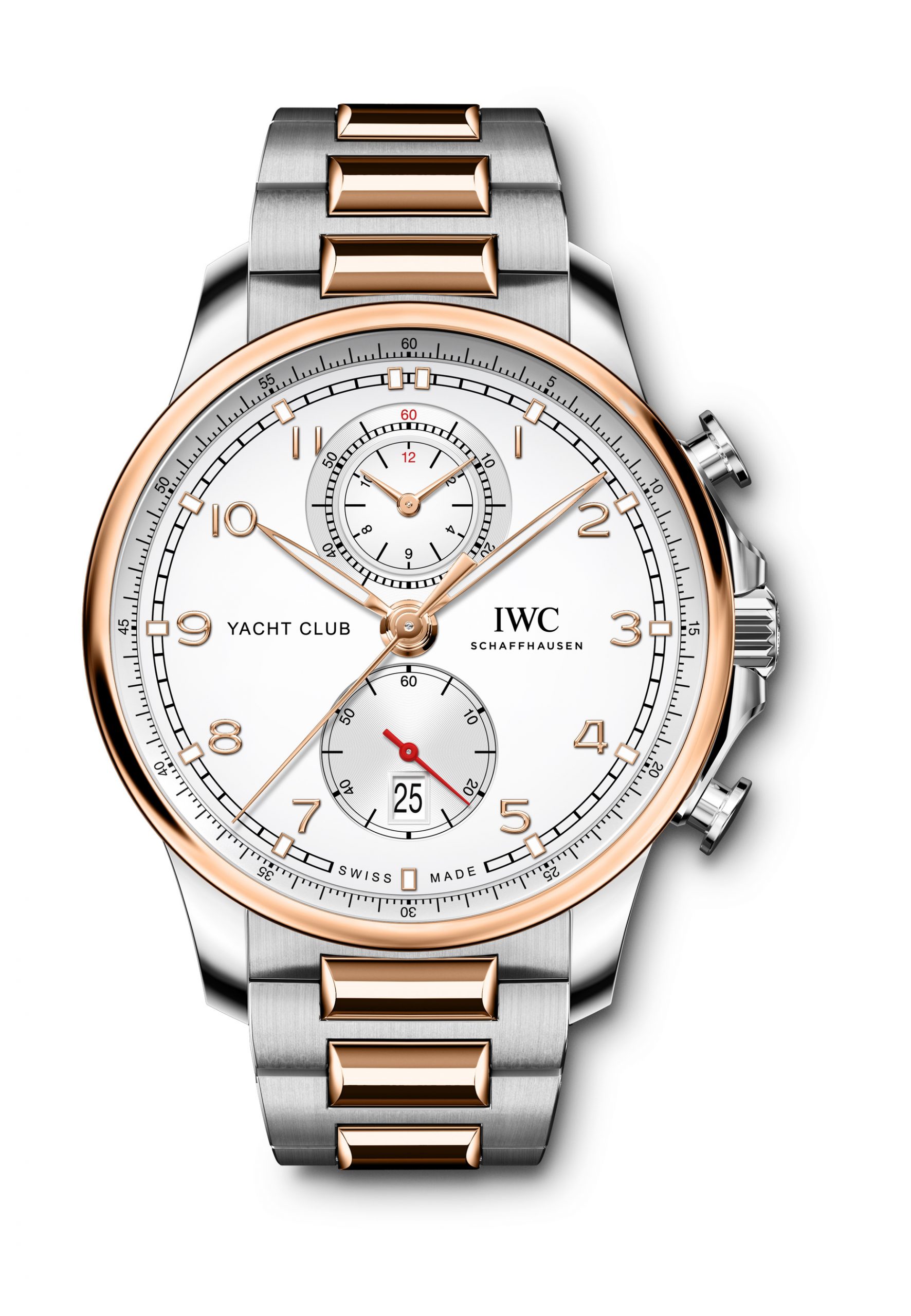 IWC Schaffhausen Portugieser Yacht Club Chronograph luxury timepiece - detailed view