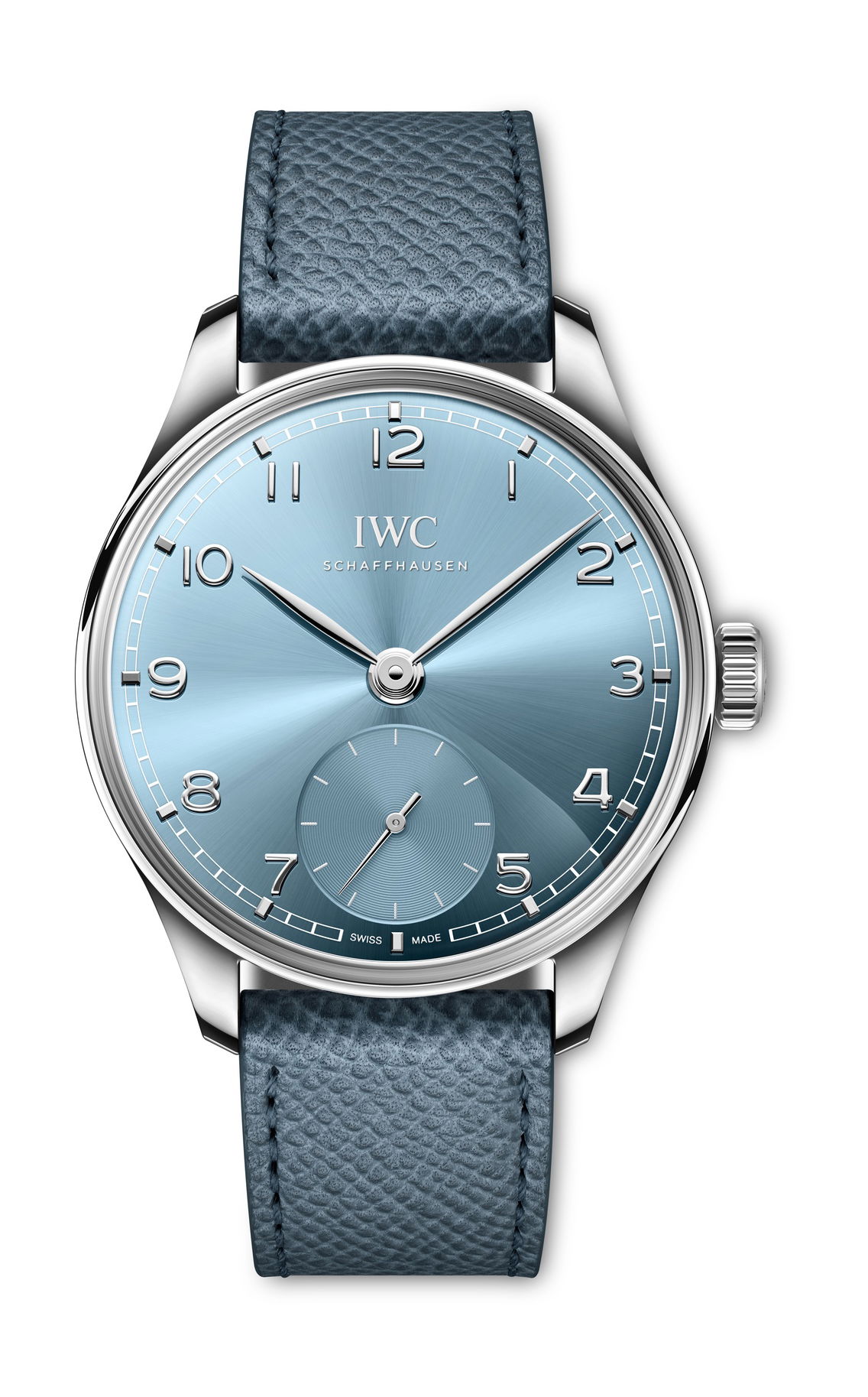 IWC Schaffhausen Portugieser Automatic 40 Horizon Blue luxury timepiece - detailed view