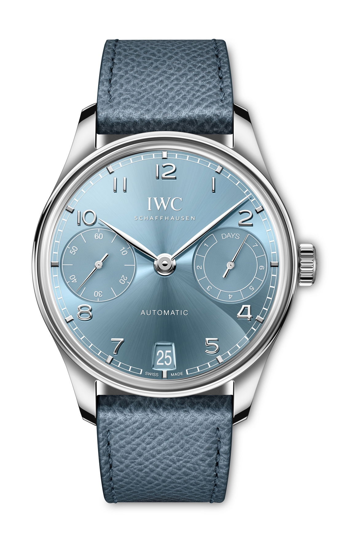 IWC Schaffhausen Portugieser Automatic 42 Horizon Blue luxury timepiece - detailed view