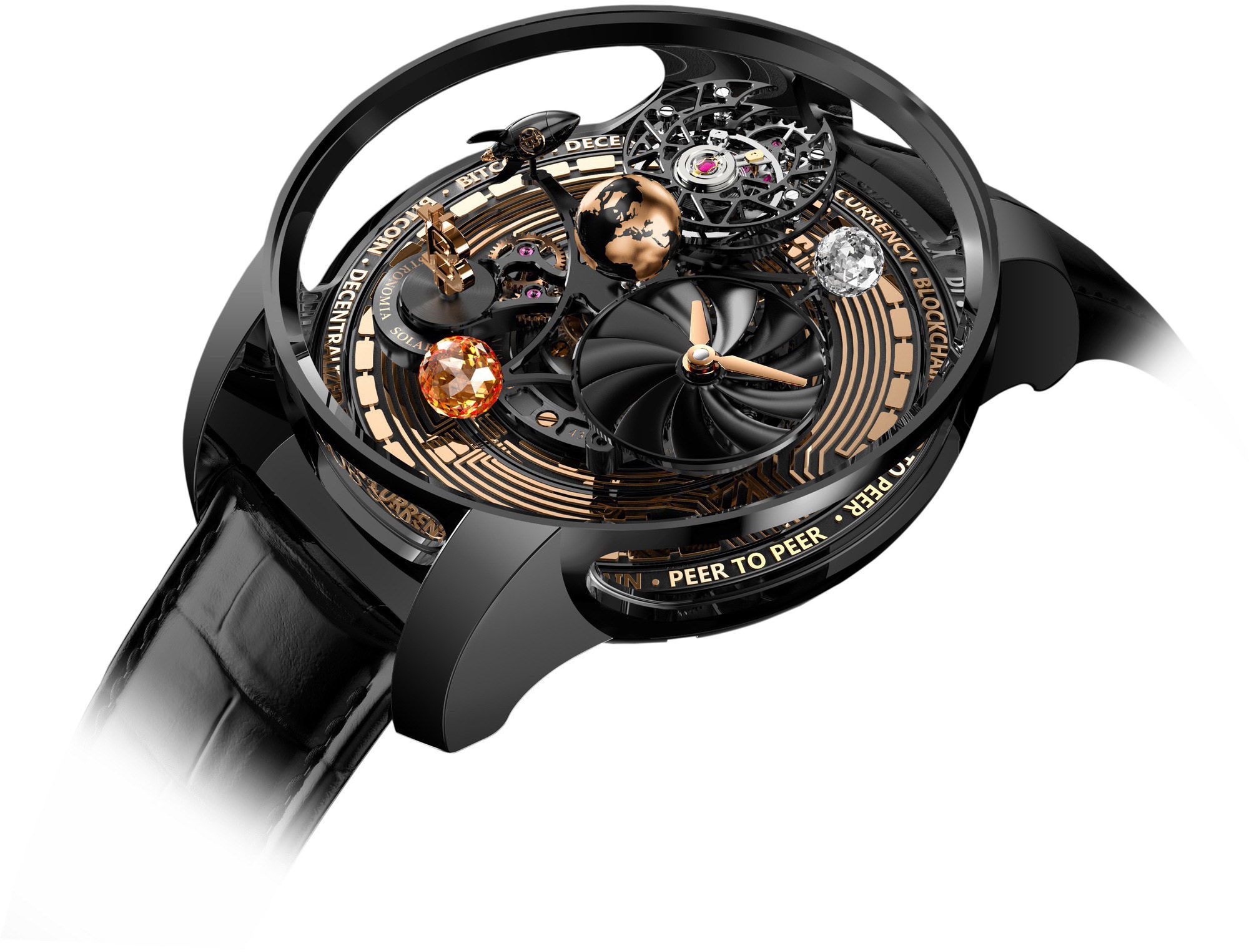 Jacob and Co Astronomia Solar Bitcoin watch