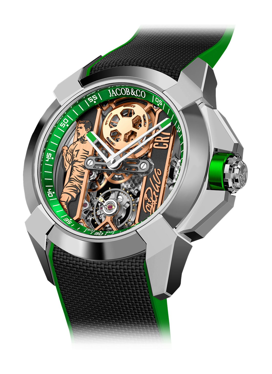Jacob and Co Epic X Heart of CR7 watch