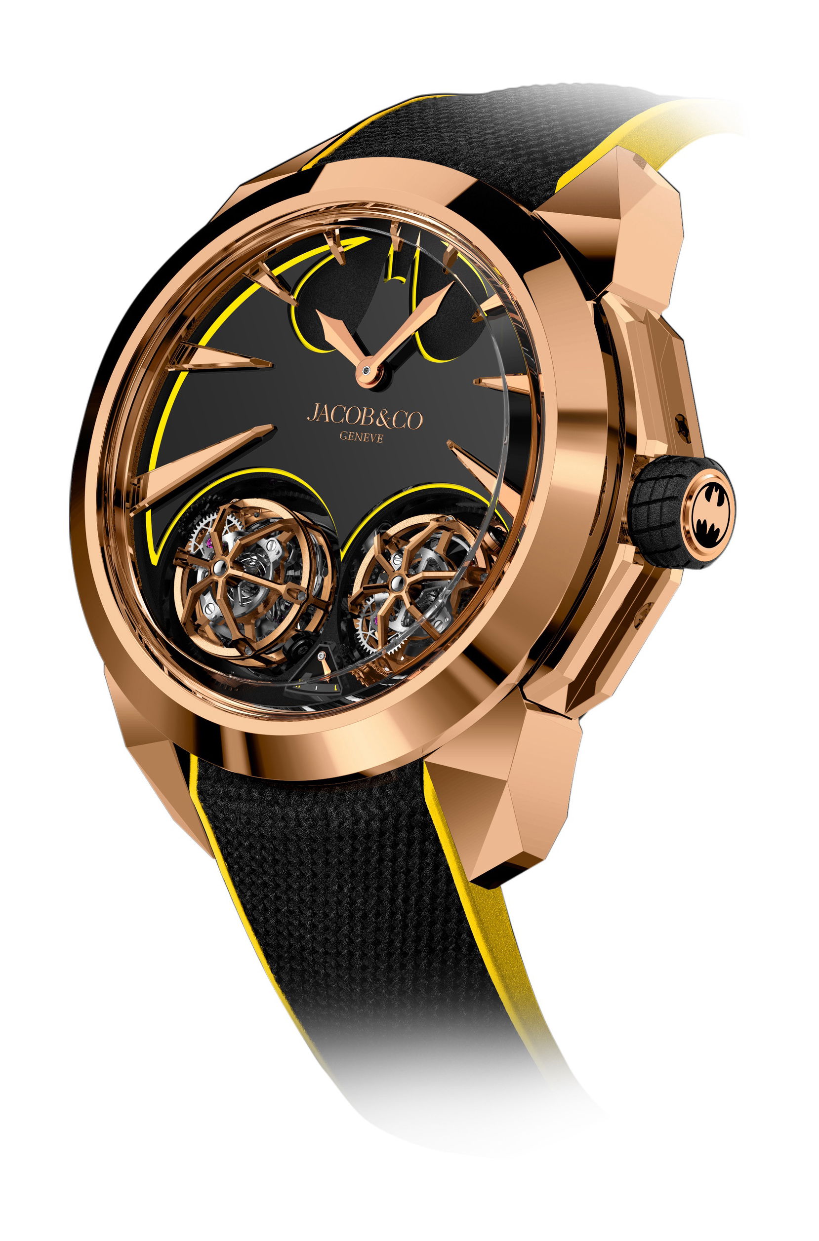 Jacob & Co Gotham City Rose Gold luxury timepiece - detailed view