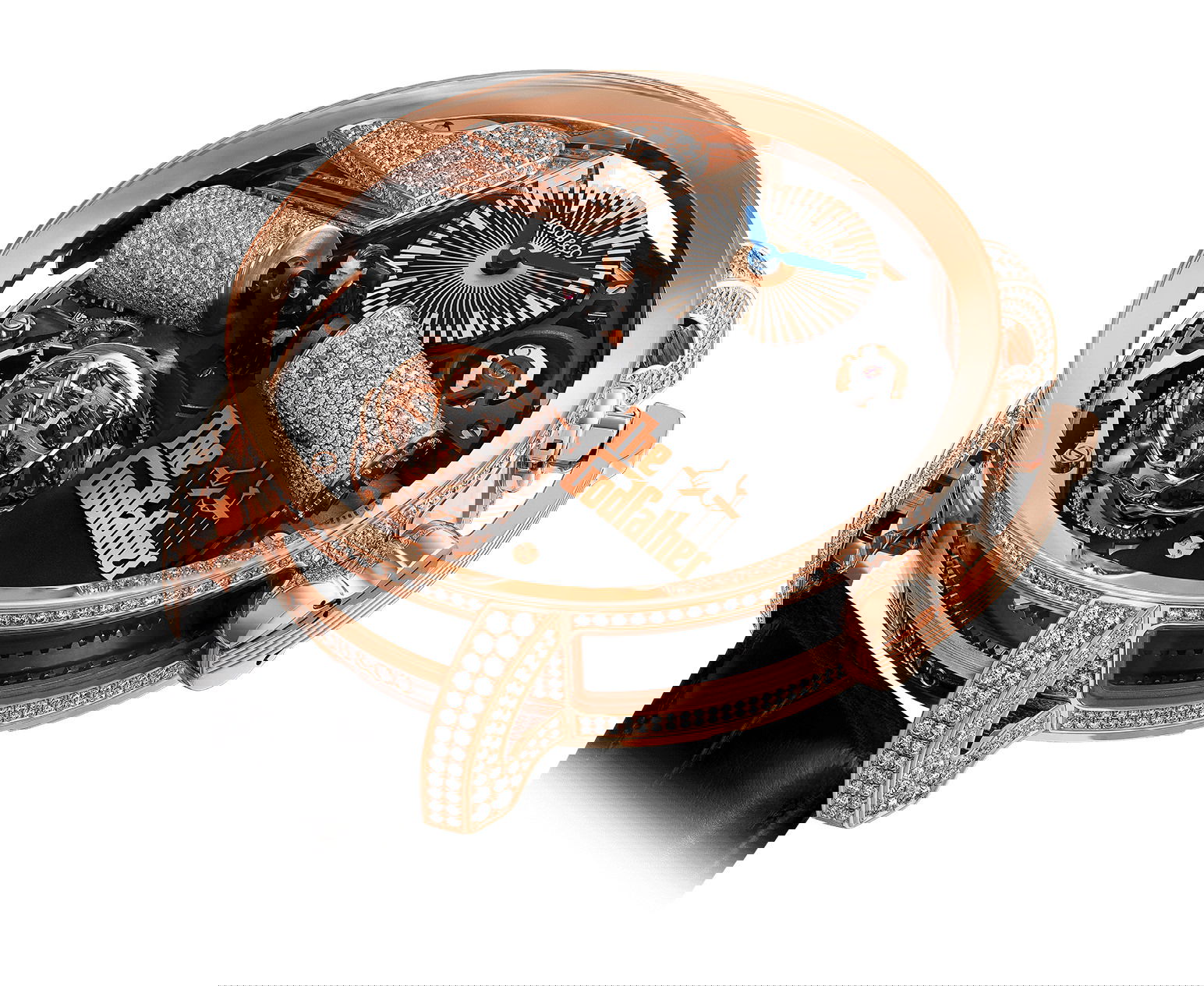 Jacob & Co Opera Grandfather Diamond luxury timepiece - detailed view