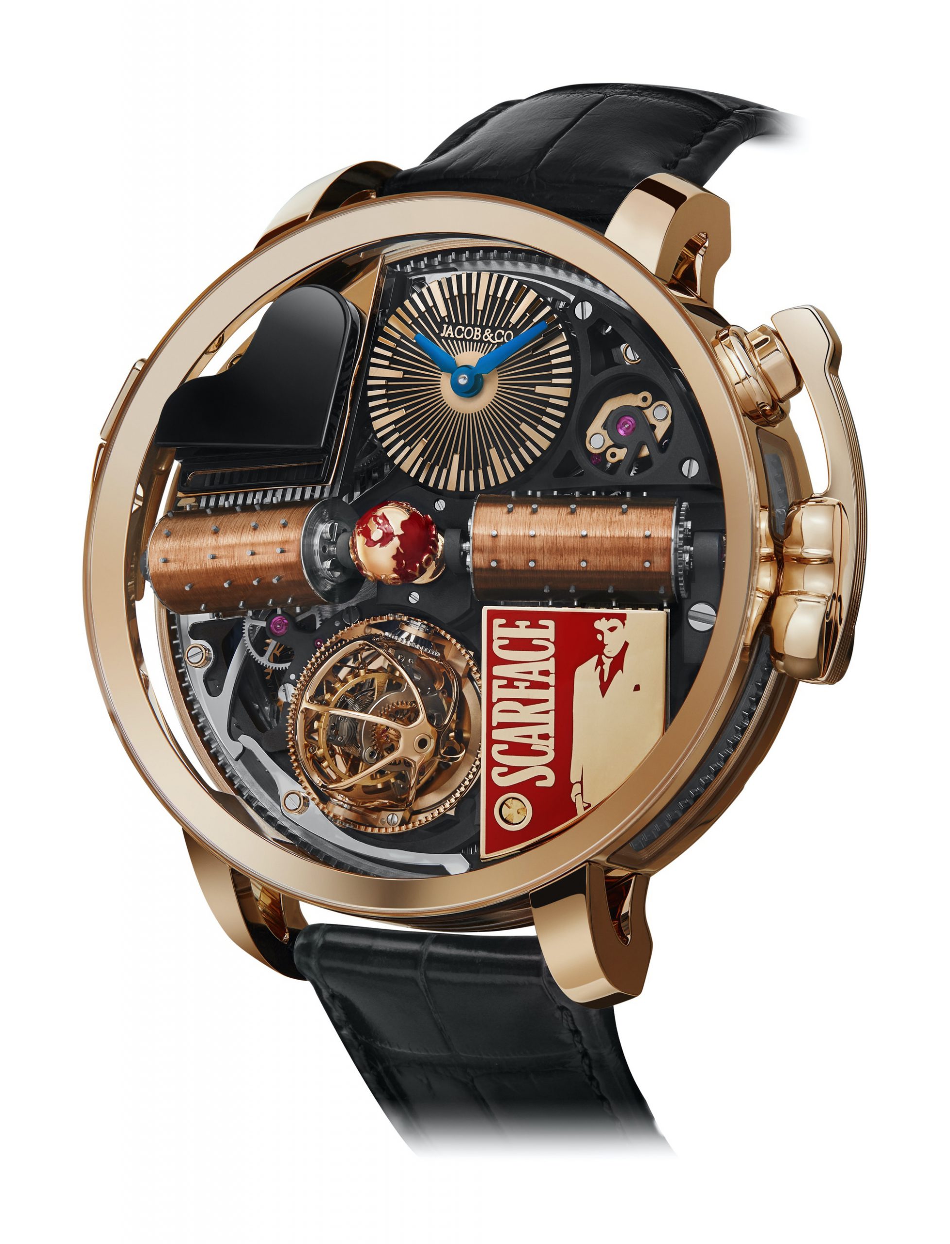 Jacob & Co Opera Scarface luxury timepiece - detailed view