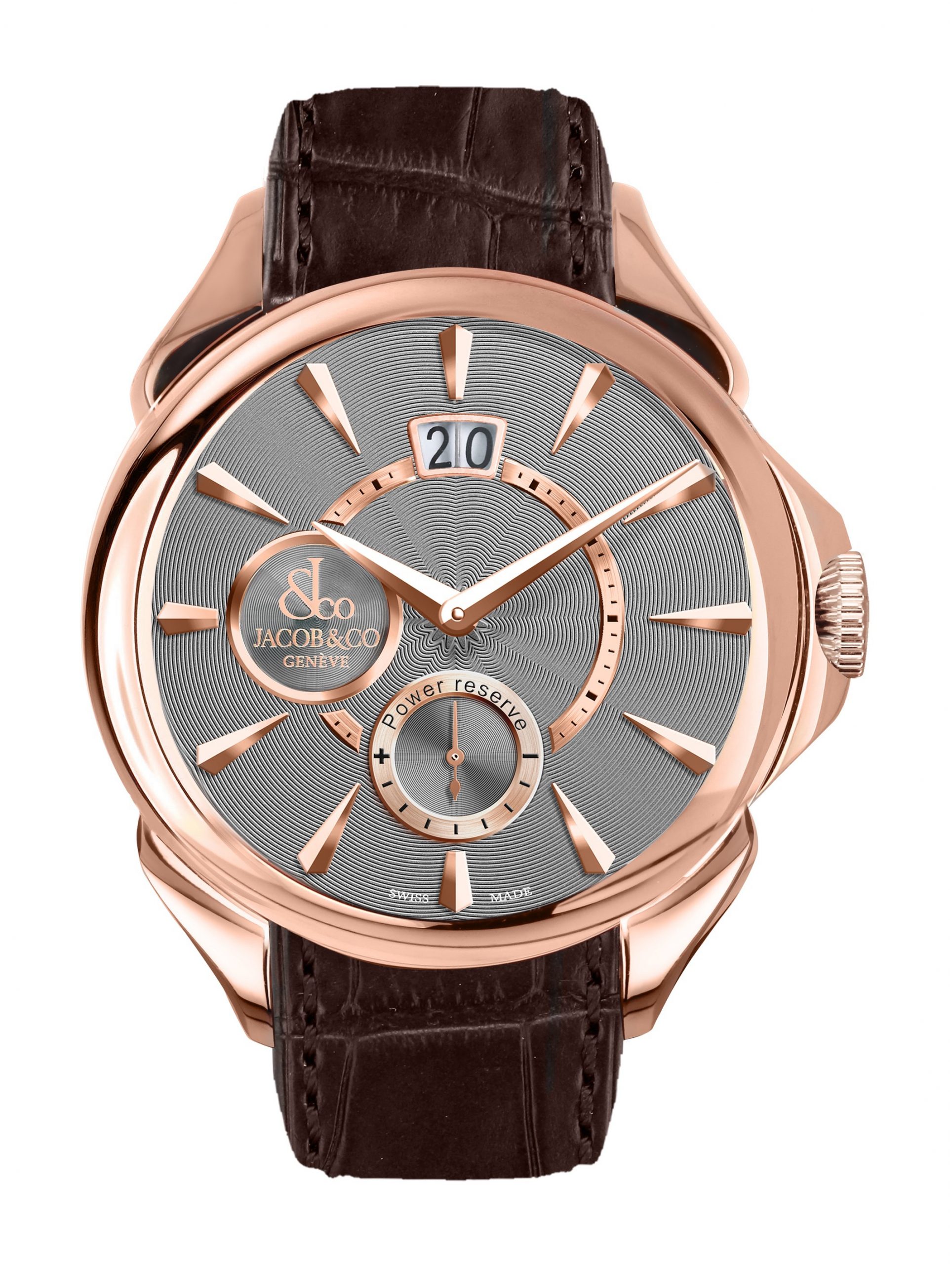 Jacob & Co Palatial Classic Manual Big Date luxury timepiece - detailed view
