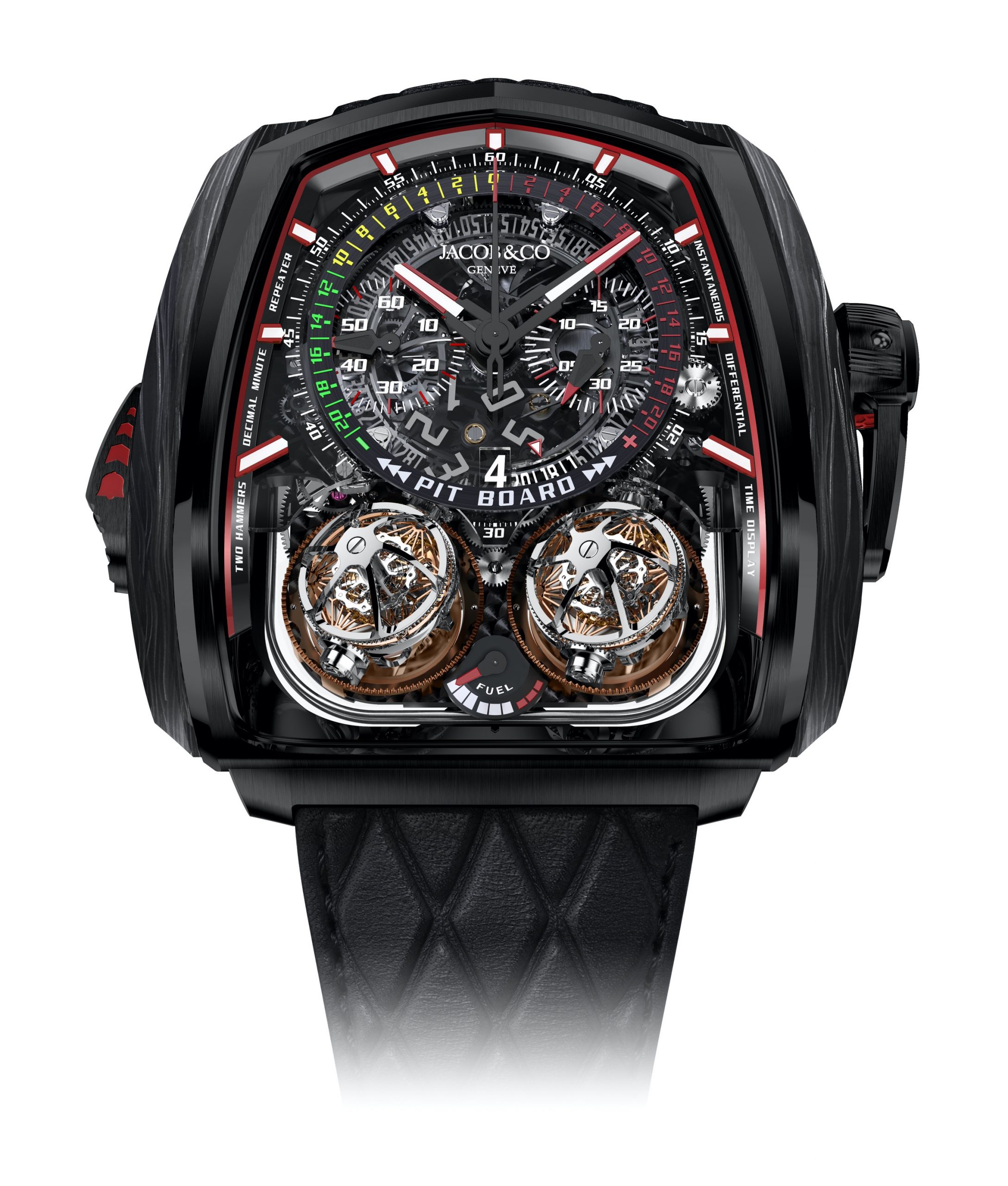 Jacob & Co Twin Turbo Furious luxury timepiece - detailed view