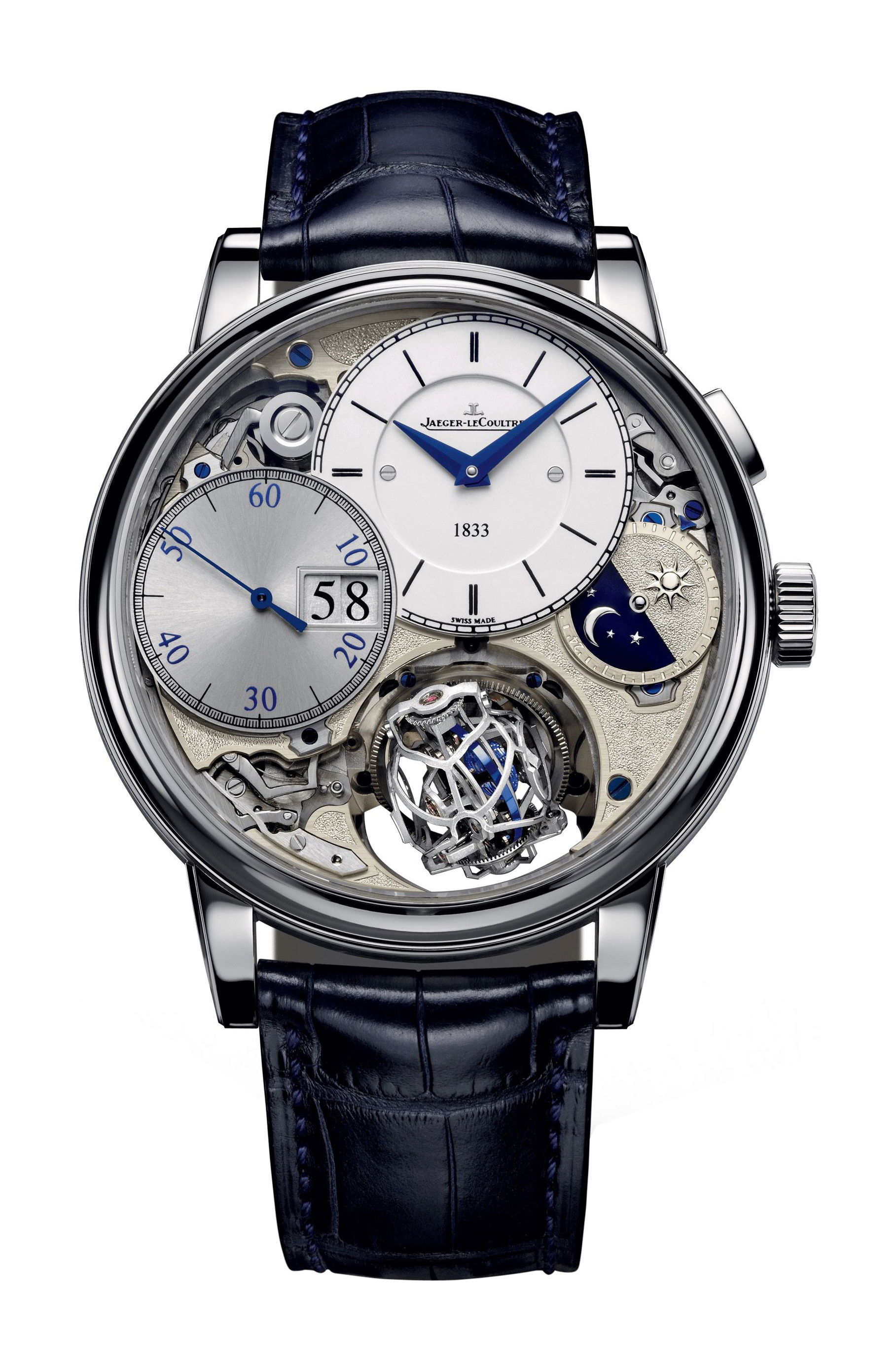 Jaeger-LeCoultre Master Grande Tradition Gyrotourbillon 3 Jubilee luxury timepiece - detailed view