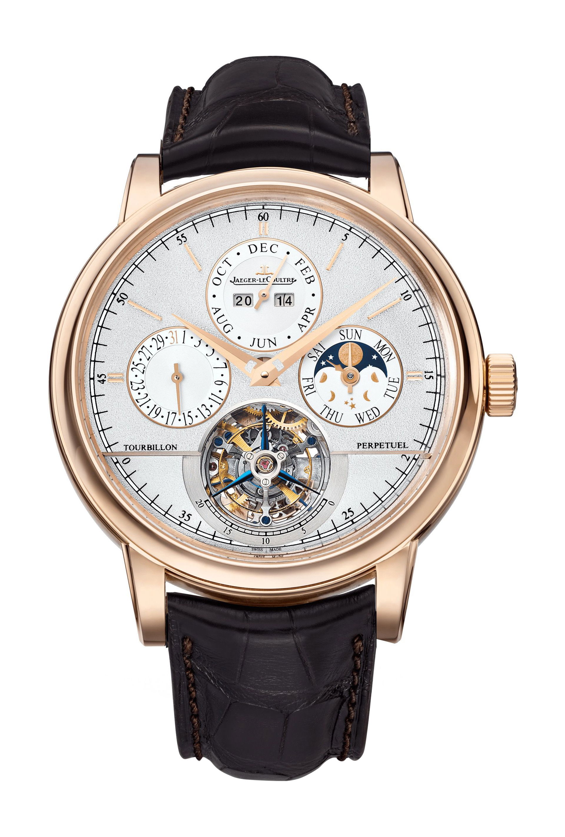 Jaeger-LeCoultre Master Grande Tradition Tourbillon Cylindrique Quantieme Perpetuel luxury timepiece - detailed view