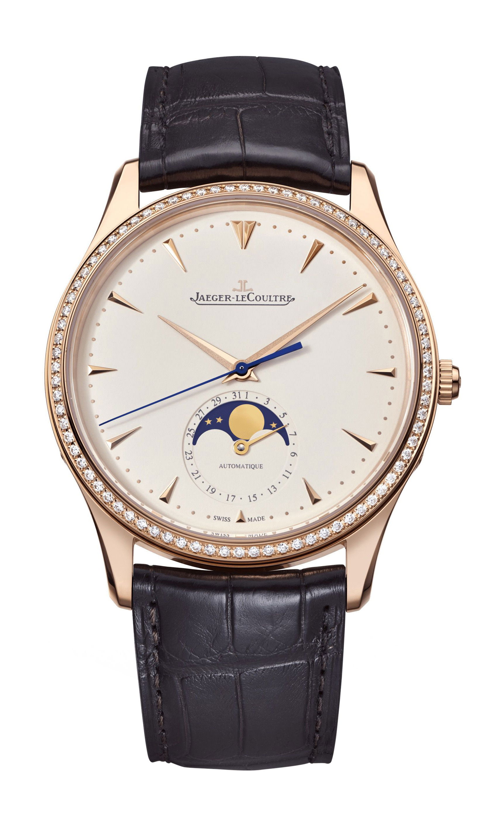 Jaeger-LeCoultre Master Ultra Thin Moon luxury timepiece - detailed view