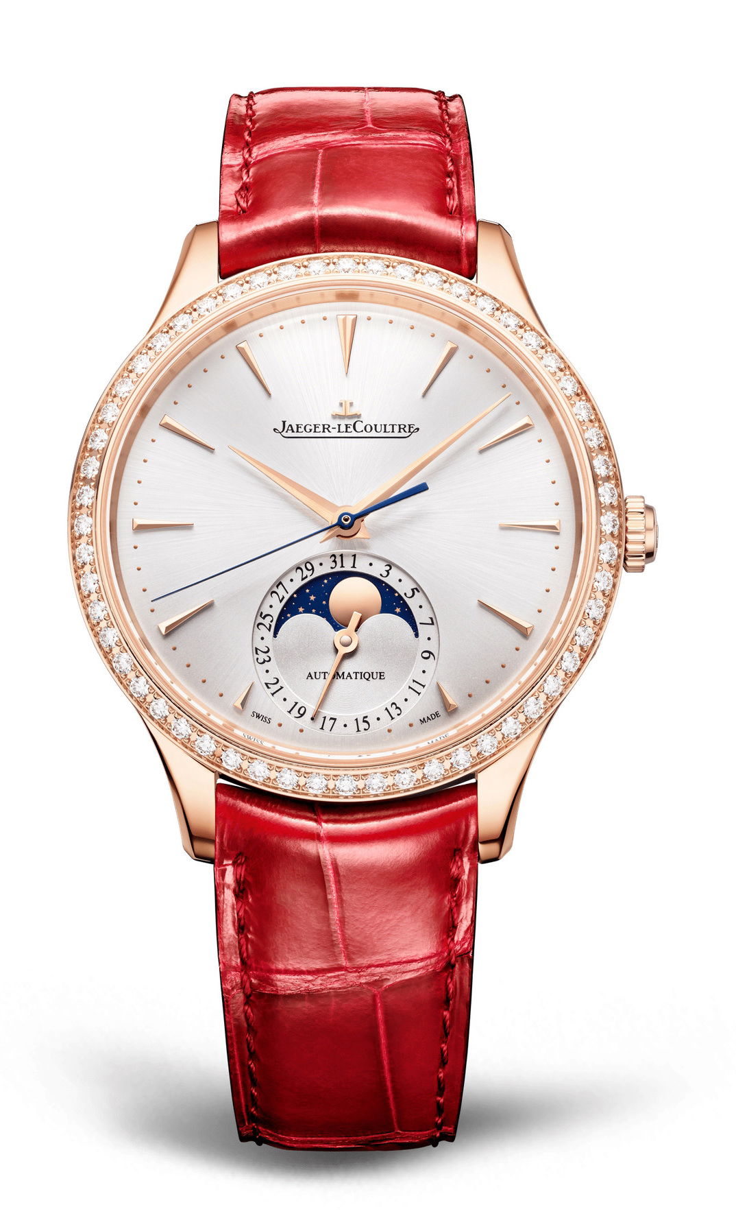 Jaeger-LeCoultre Master Ultra Thin Moon luxury timepiece - detailed view
