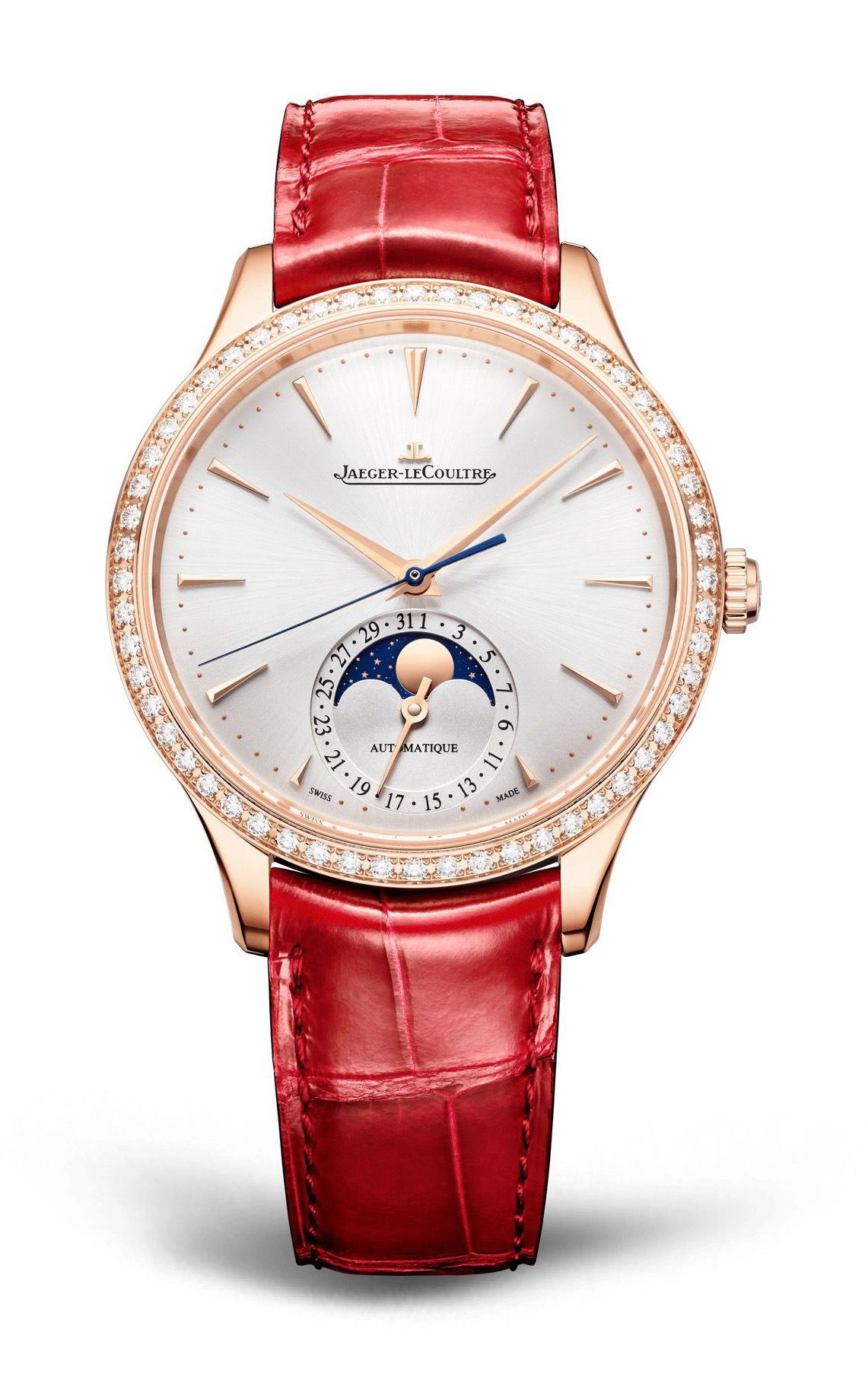 Jaeger-LeCoultre Master Ultra Thin Moon luxury timepiece - detailed view