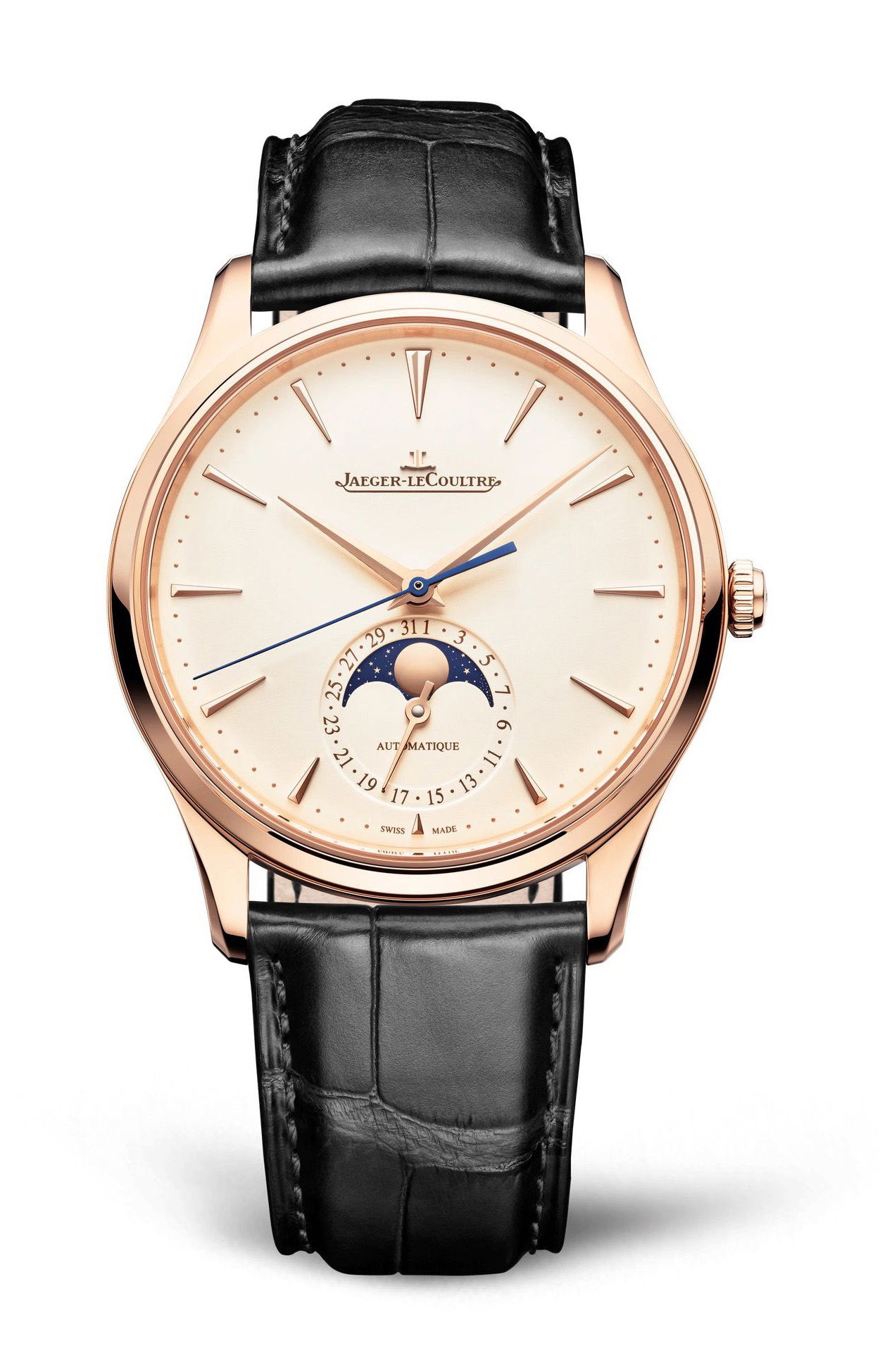 Jaeger-LeCoultre Master Ultra Thin Moon luxury timepiece - detailed view