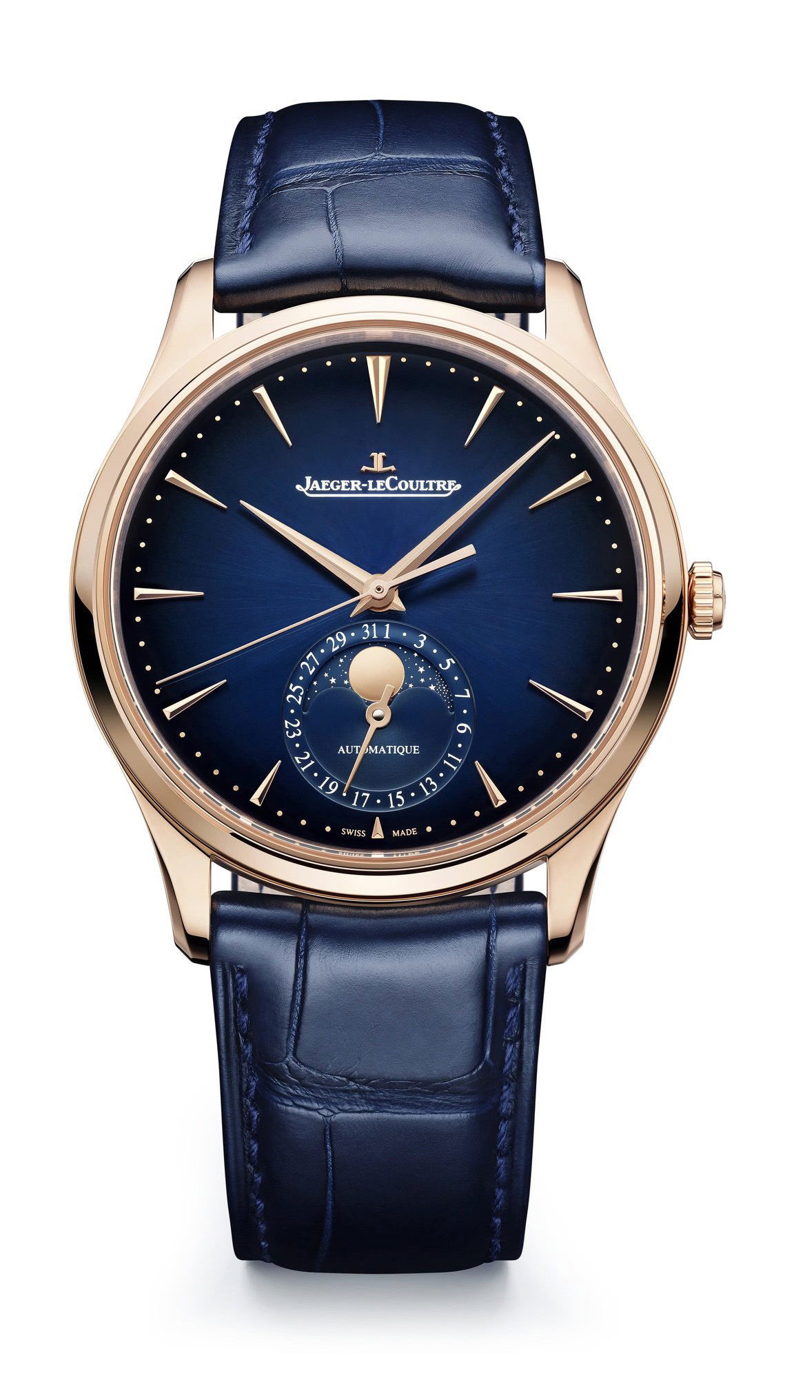 Jaeger-LeCoultre Master Ultra Thin Moon luxury timepiece - detailed view