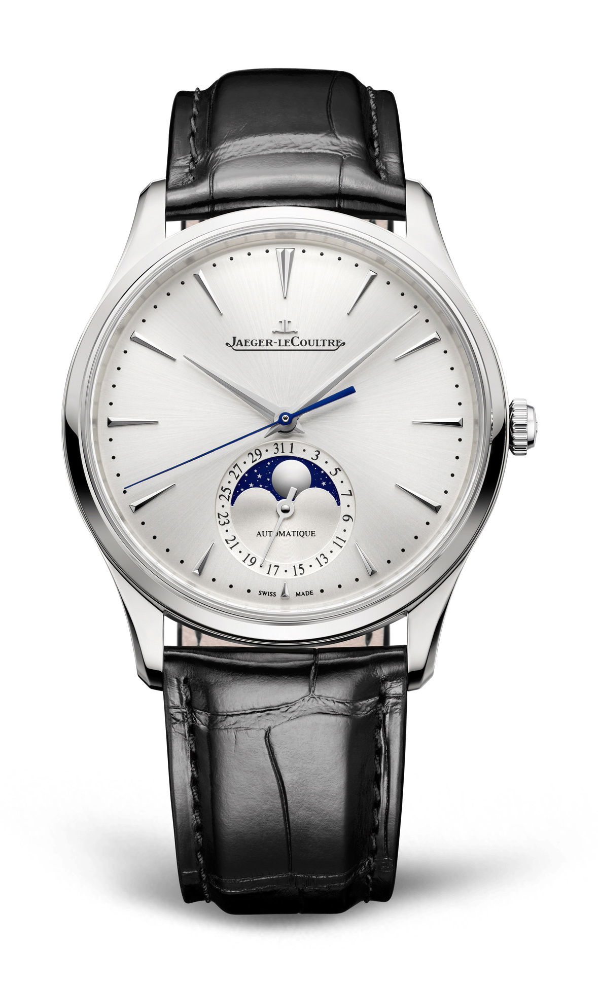 Jaeger-LeCoultre Master Ultra Thin Moon luxury timepiece - detailed view