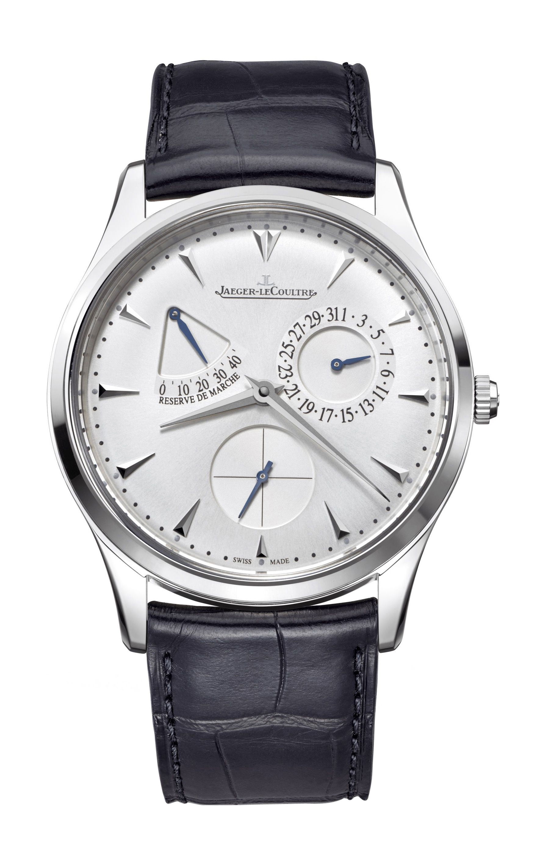Jaeger-LeCoultre Master Ultra Thin Power Reserve luxury timepiece - detailed view