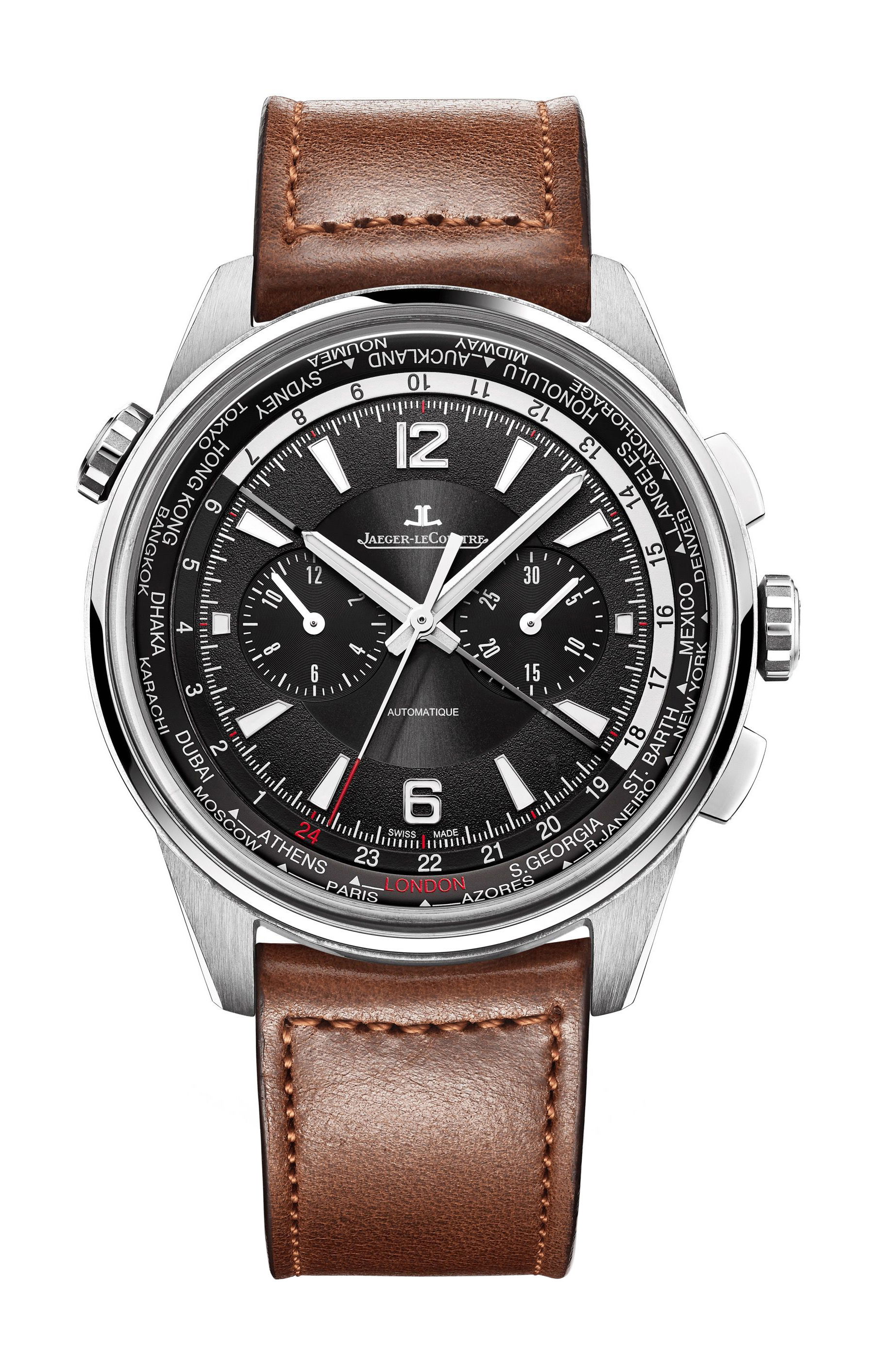 Jaeger-LeCoultre Polaris Chronograph Wolrdtime luxury timepiece - detailed view