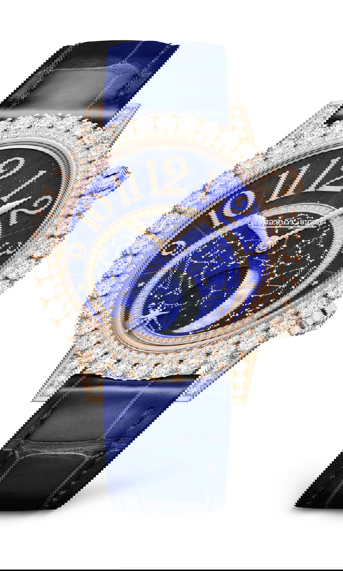 Jaeger-LeCoultre Rendez-Vous Dazzling Moon Lazura luxury timepiece - detailed view