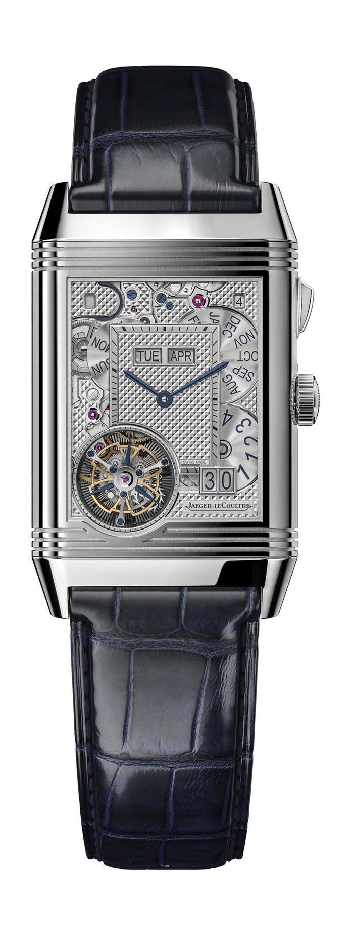 Jaeger-LeCoultre Reverso Hybris Mechanica Calibre 185 luxury timepiece - detailed view