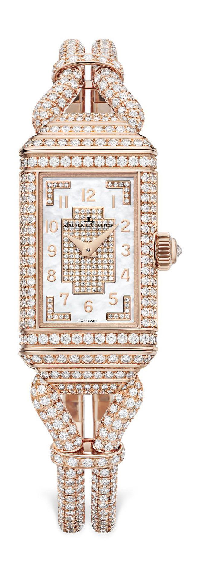 Jaeger-LeCoultre Reverso One Cordonnet Jewellery luxury timepiece - detailed view