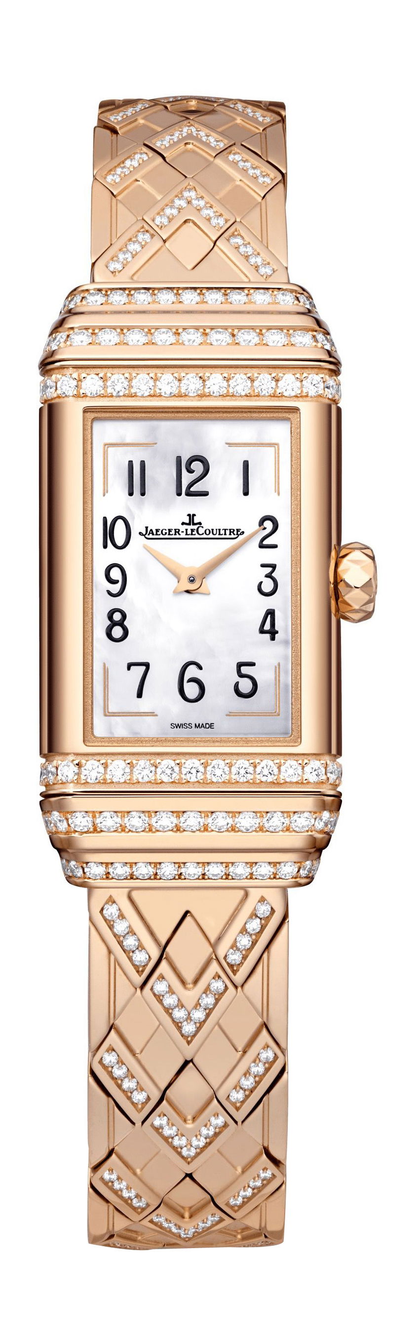 Jaeger-LeCoultre Reverso One Duetto Jewelry luxury timepiece - detailed view