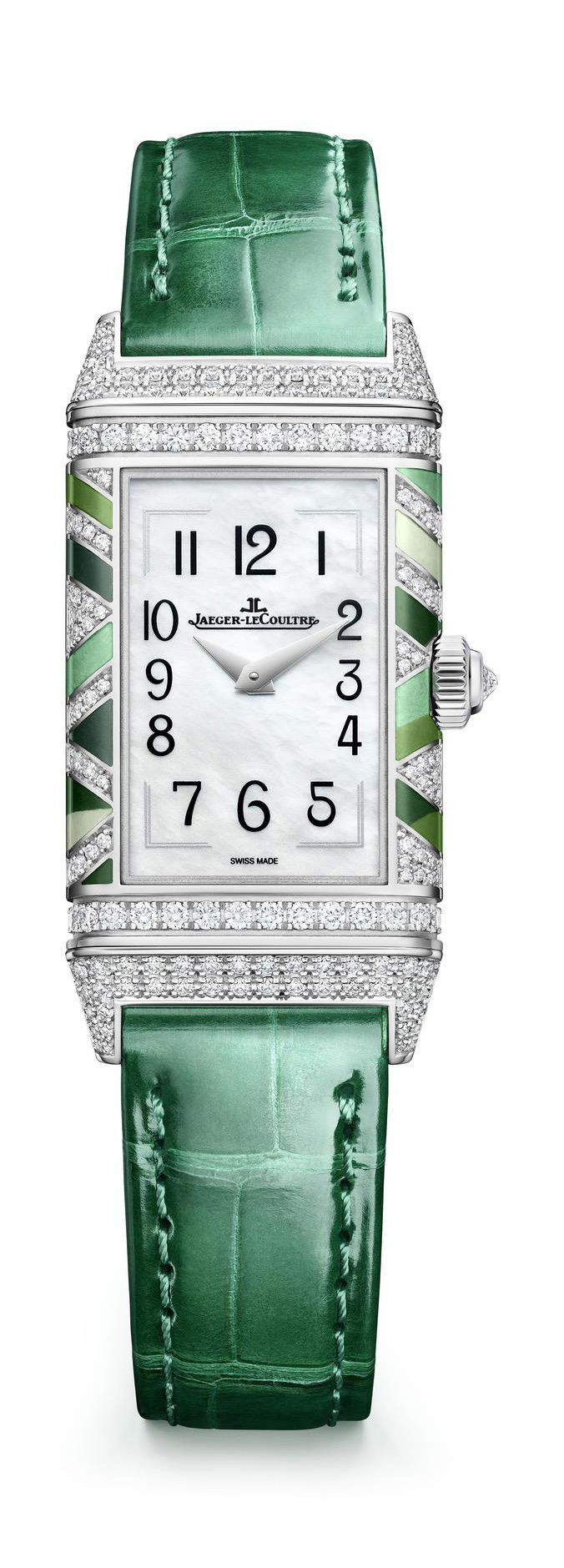 Jaeger-LeCoultre Reverso One Precious Colours luxury timepiece - detailed view