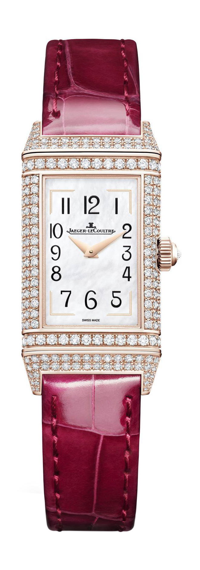 Jaeger-LeCoultre Reverso One Precious Flowers Pink Arums luxury timepiece - detailed view