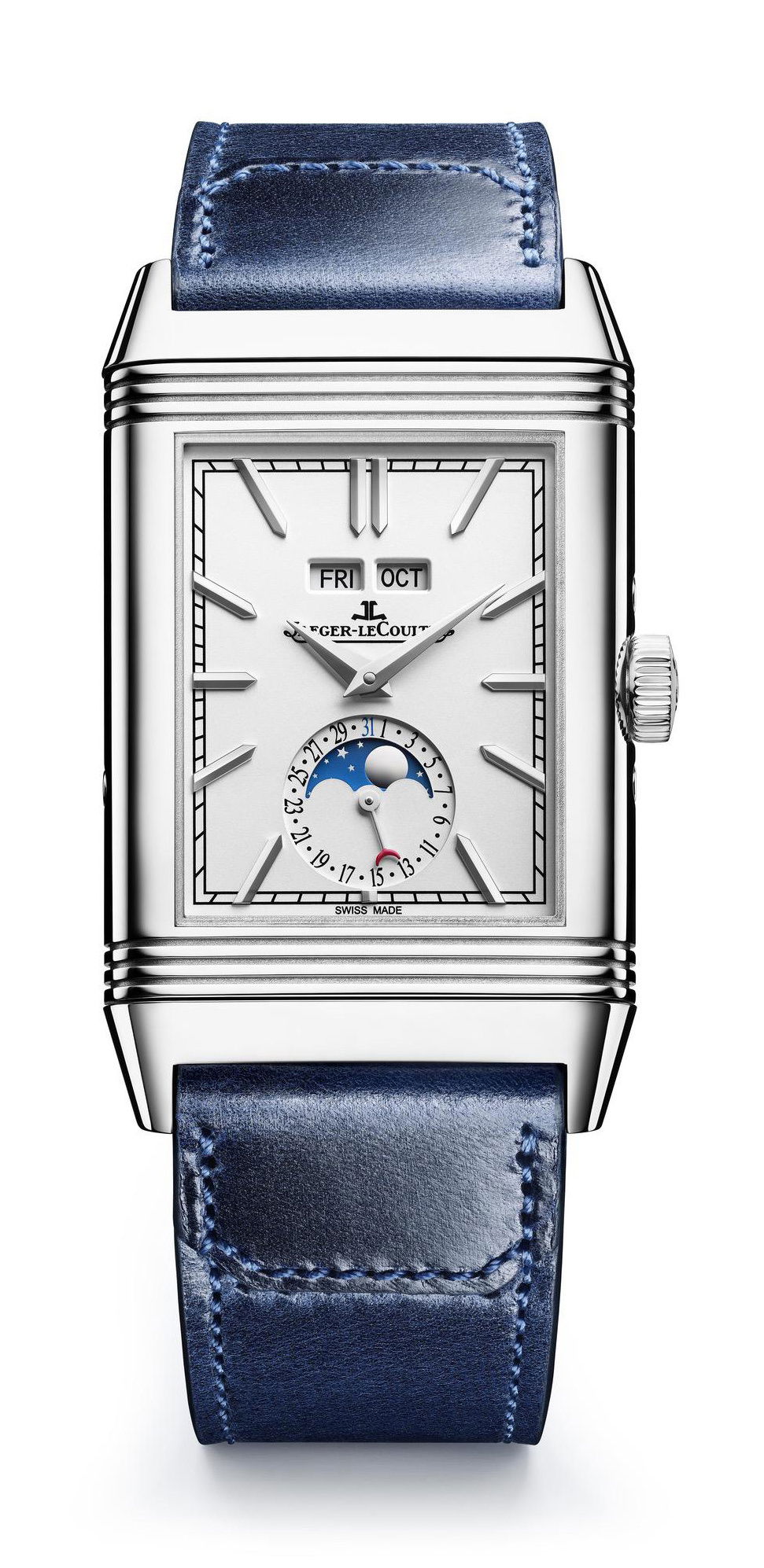 Jaeger-LeCoultre Reverso Tribute Duoface Calendar luxury timepiece - detailed view