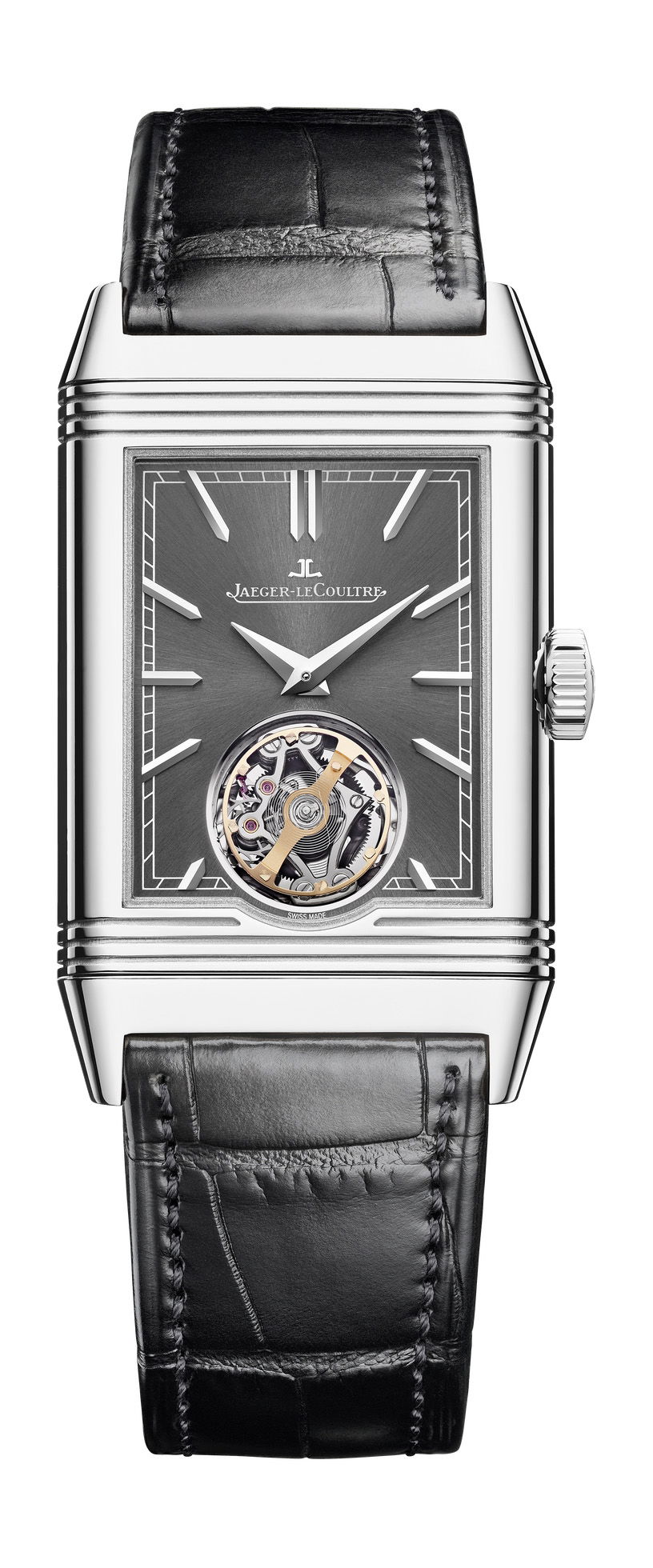 Jaeger-LeCoultre Reverso Tribute Duoface Tourbillon luxury timepiece - detailed view