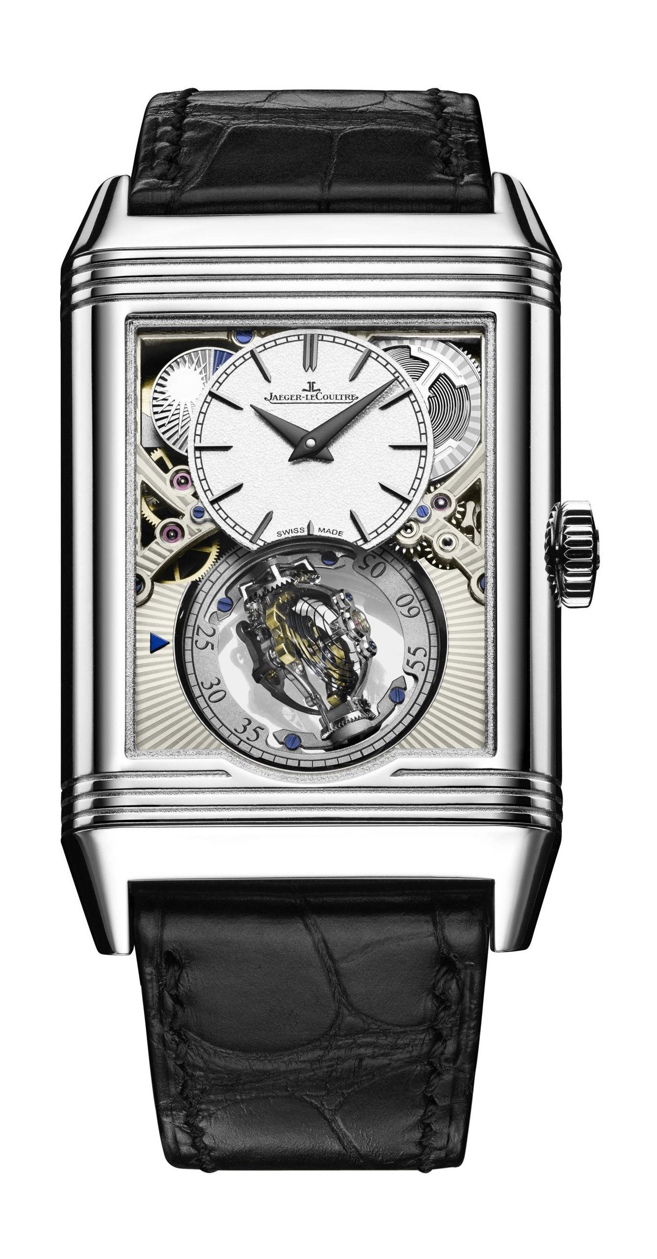 Jaeger-LeCoultre Reverso Tribute Gyrotourbillon luxury timepiece - detailed view