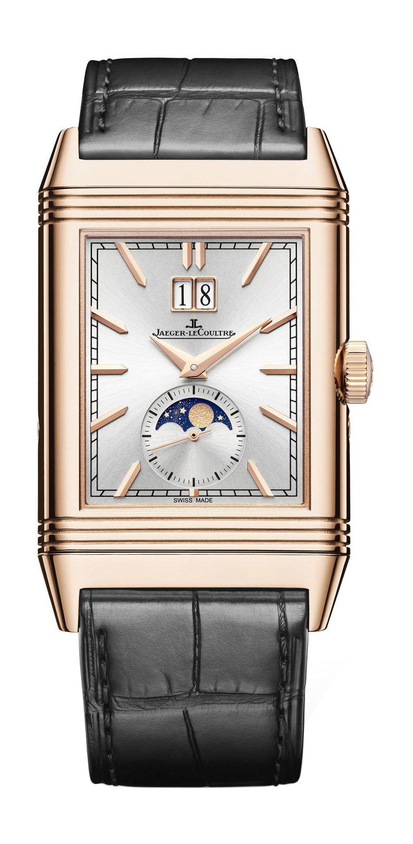 Jaeger-LeCoultre Reverso Tribute Nonantième luxury timepiece - detailed view