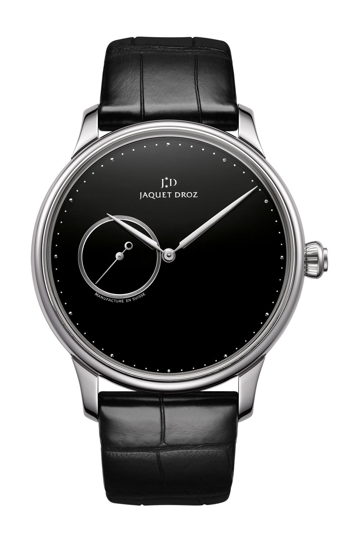Jaquet Droz Grande Heure Minute Onyx watch