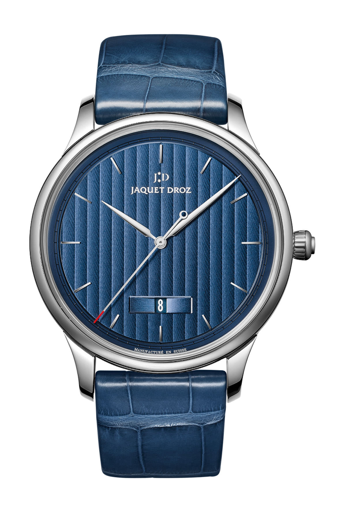 Jaquet Droz Grande Heure Minute Quantième Côtes de Genève watch