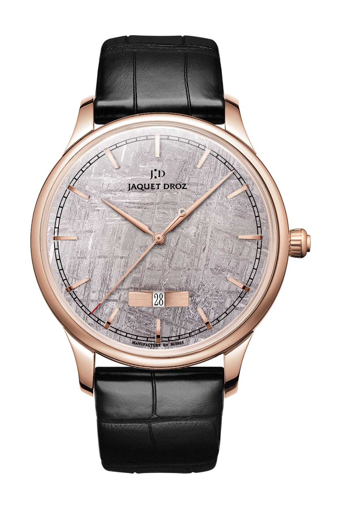 Jaquet Droz Grande Heure Minute Quantieme Meteorite watch