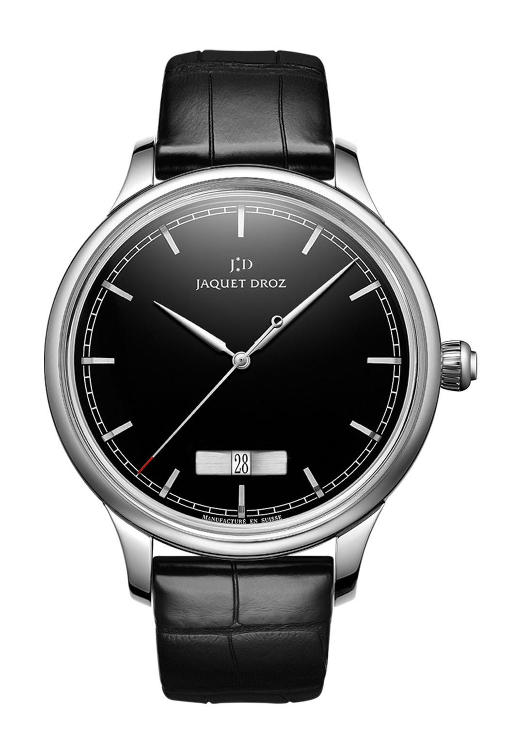 Jaquet Droz Grande Heure Minute Quantieme Onyx watch