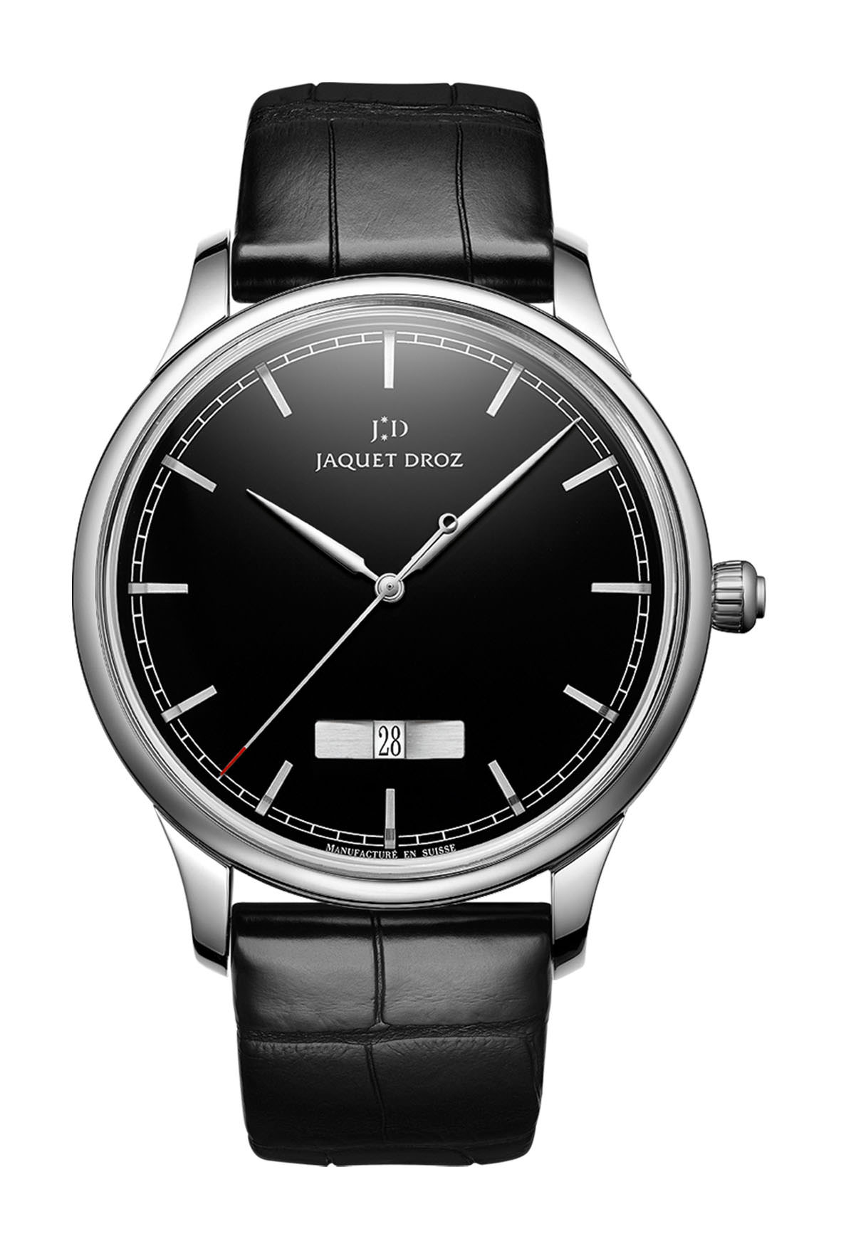 Jaquet Droz Grande Heure Minute Quantieme Onyx watch