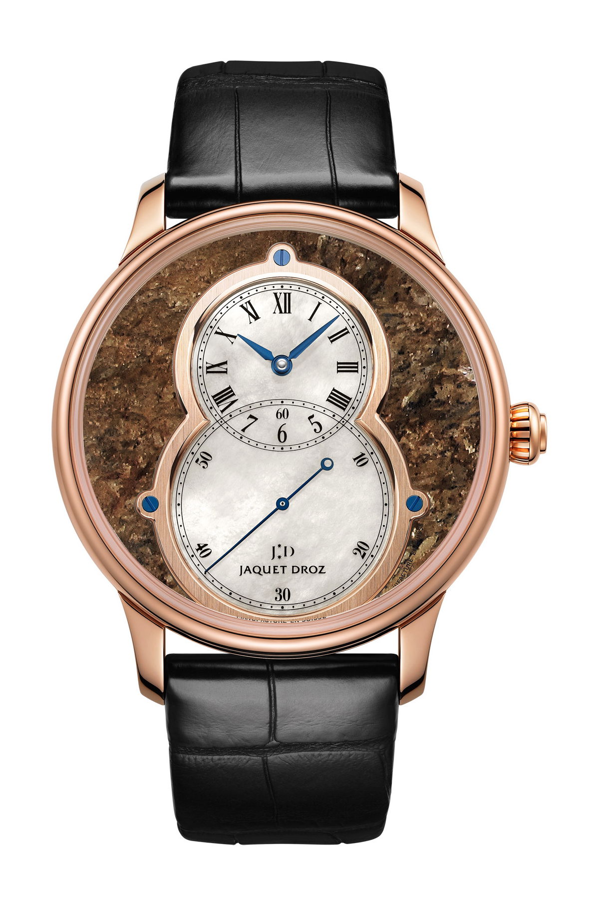 Jaquet Droz Grande Seconde Bronzite luxury timepiece - detailed view