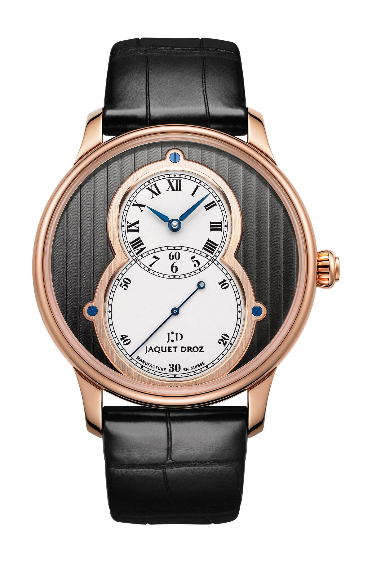 Jaquet Droz Grande Seconde Côtes de Genève luxury timepiece - detailed view