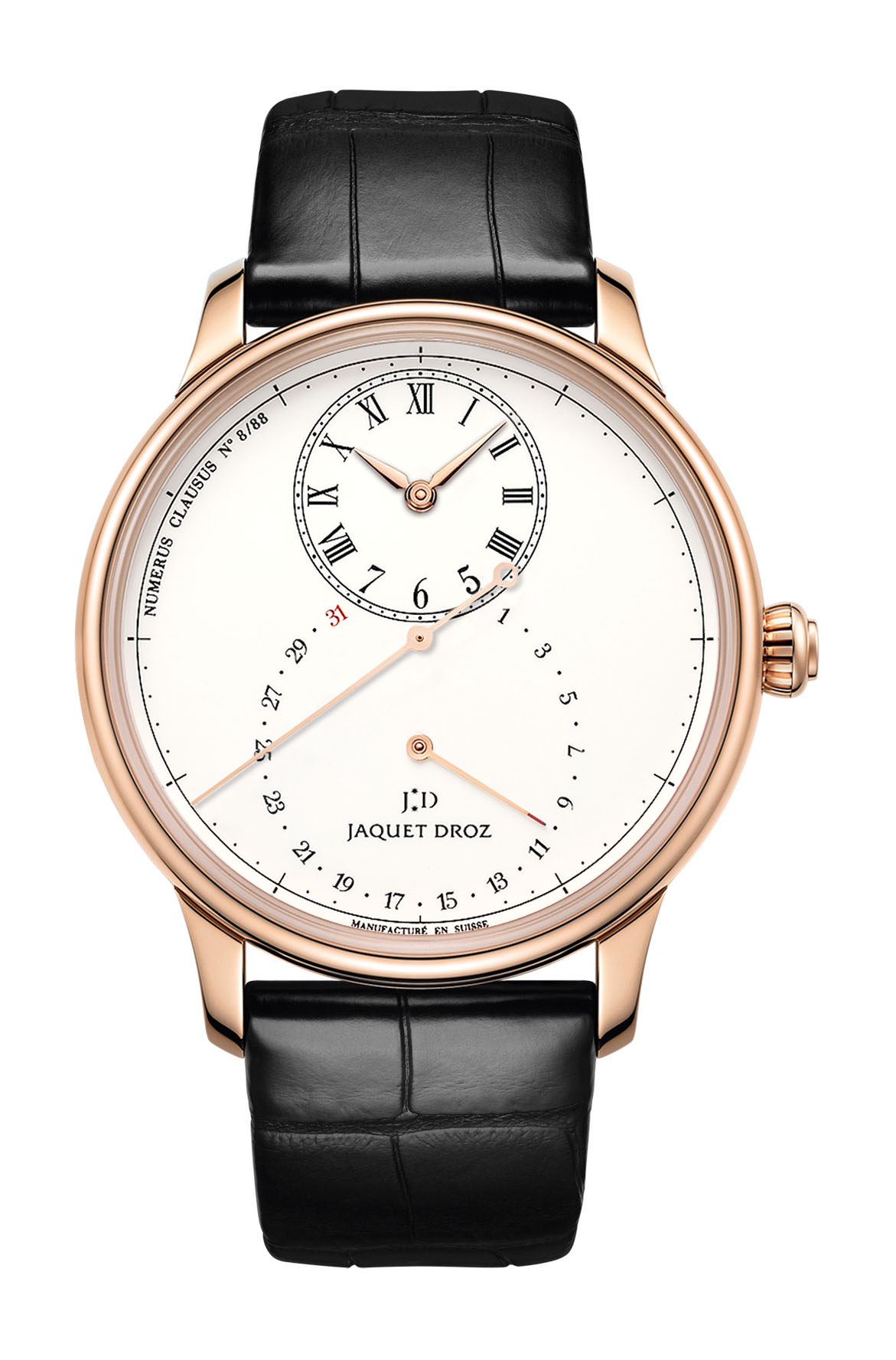 Jaquet Droz Grande Seconde Deadbeat luxury timepiece - detailed view
