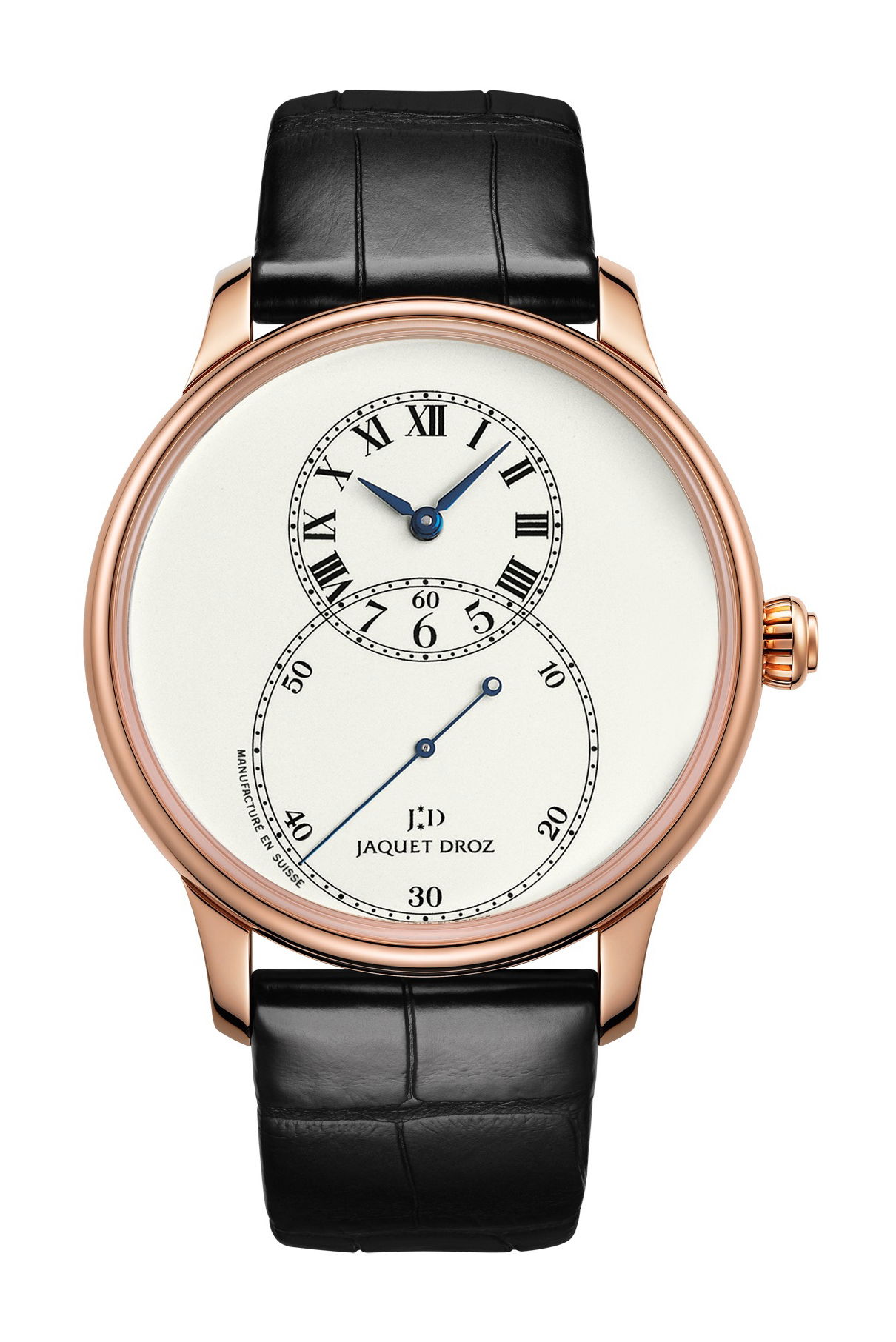 Jaquet Droz Grande Seconde Ivory Enamel luxury timepiece - detailed view
