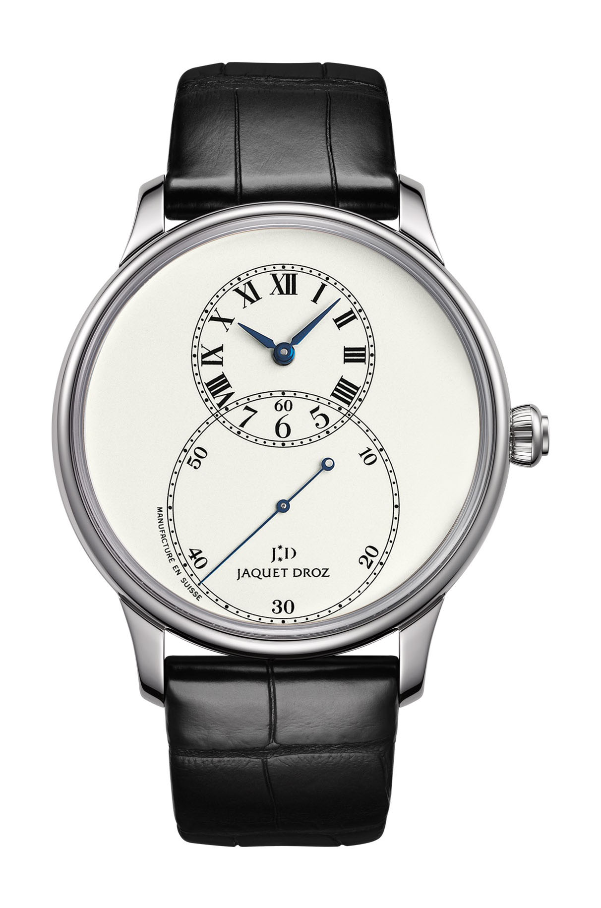 Jaquet Droz Grande Seconde Ivory Enamel luxury timepiece - detailed view
