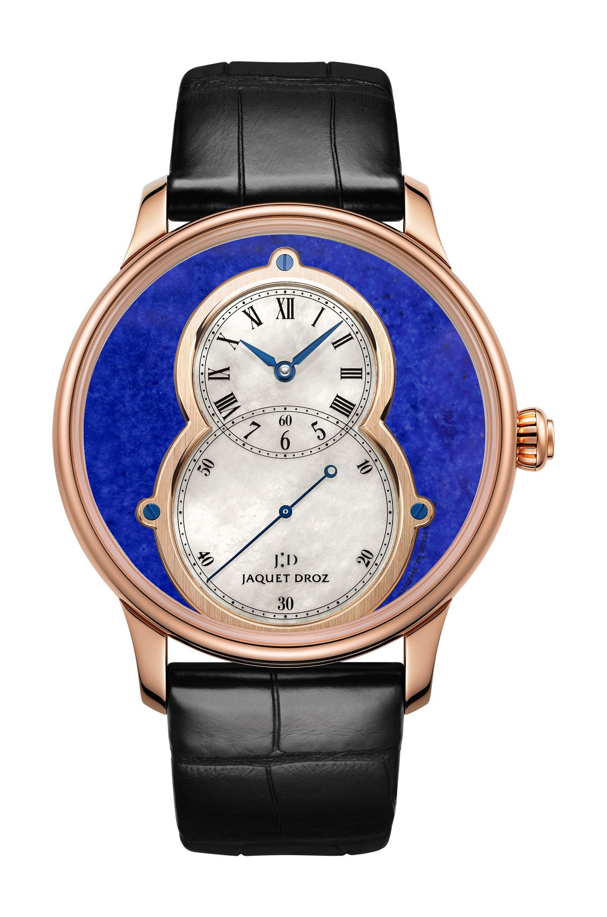 Jaquet Droz Grande Seconde Lapis Lazuli luxury timepiece - detailed view