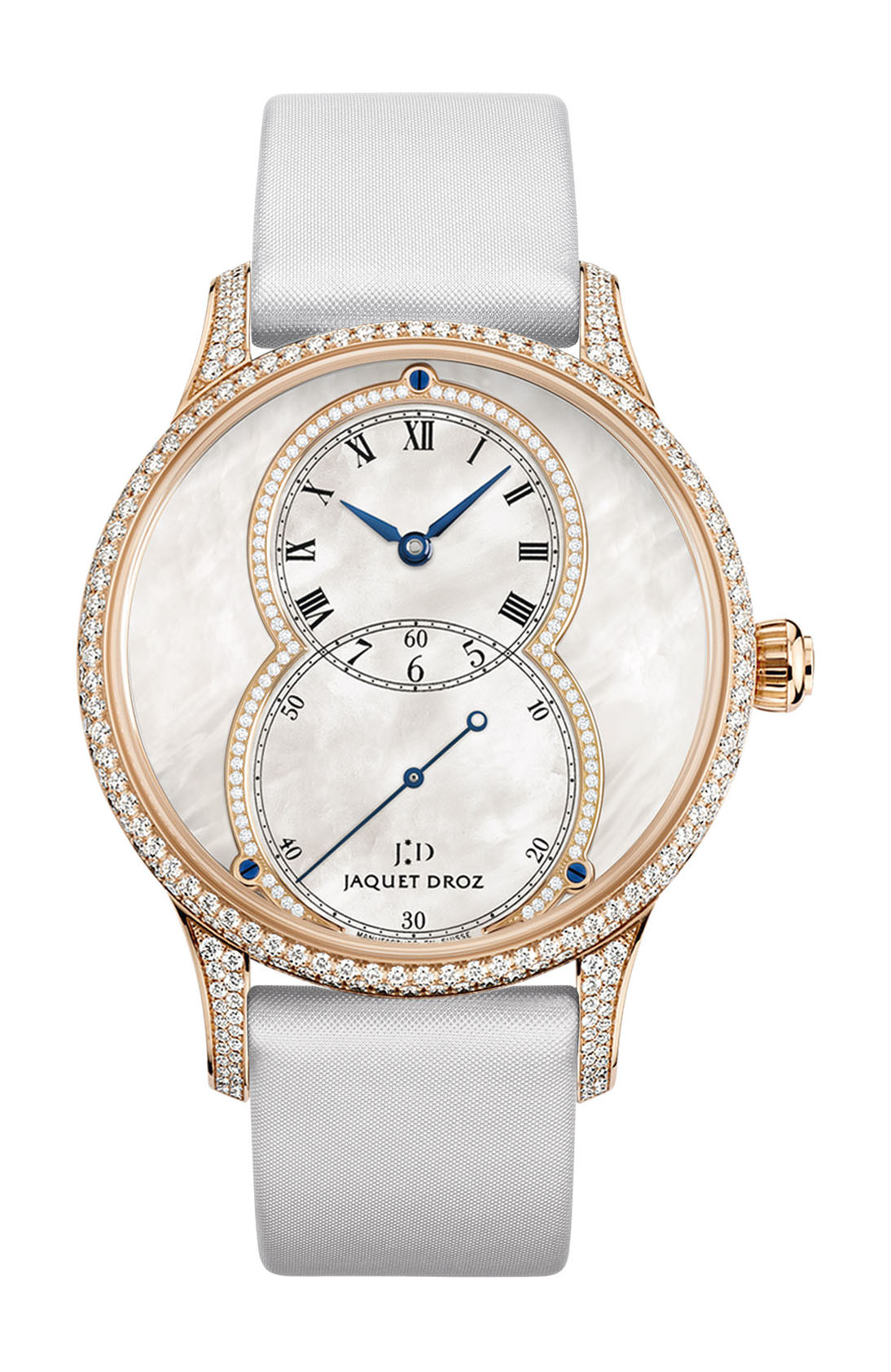 Jaquet Droz Grande Seconde Mother-Of-Pearl luxury timepiece - detailed view