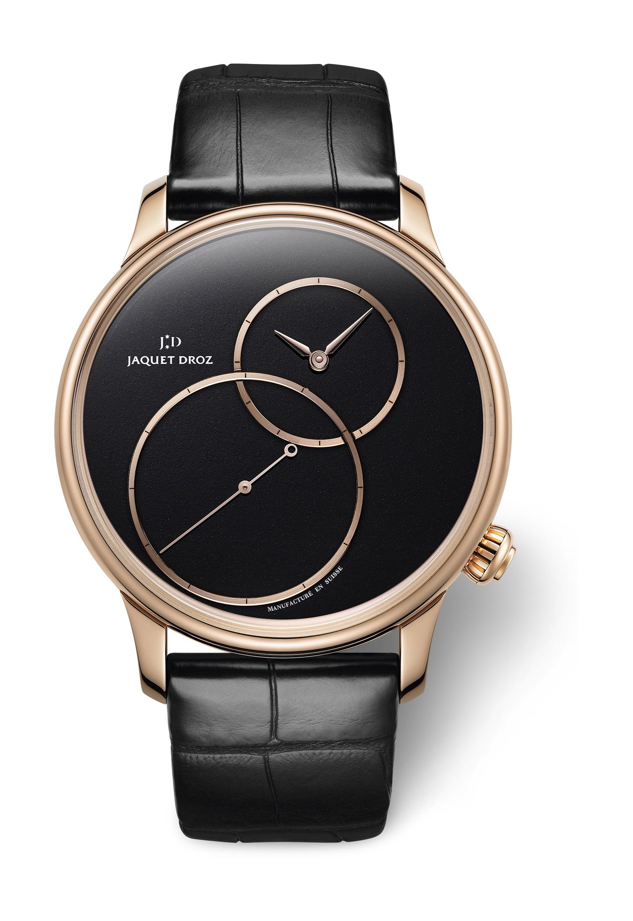 Jaquet Droz Grande Seconde Off-Centered Black Jade luxury timepiece - detailed view