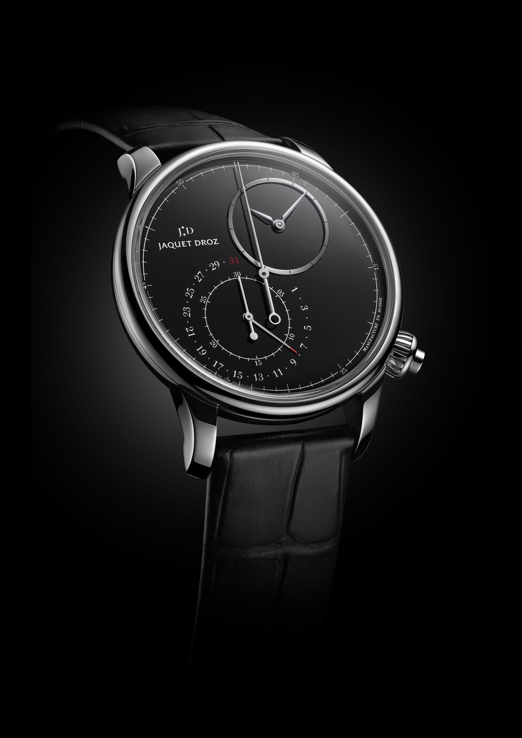 Jaquet Droz Grande Seconde Off-centered Chronogrpah Black Onyx - View 2