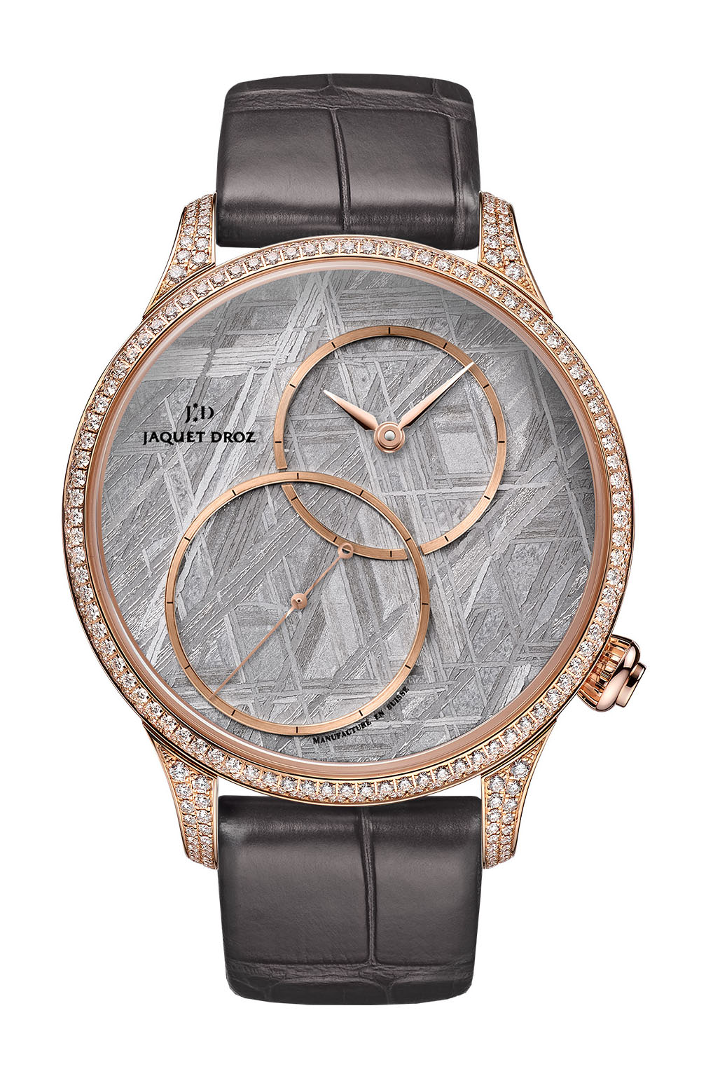 Jaquet Droz Grande Seconde Off-centered Meteorite luxury timepiece - detailed view