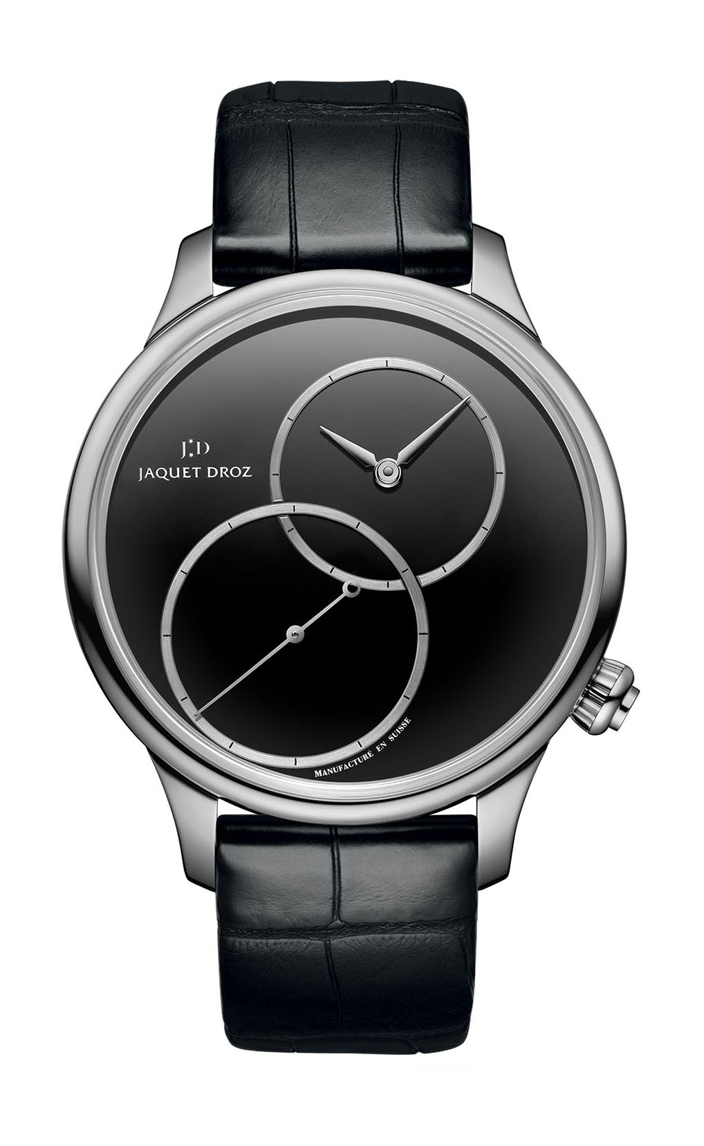 Jaquet Droz Grande Seconde Off-centered Onyx luxury timepiece - detailed view
