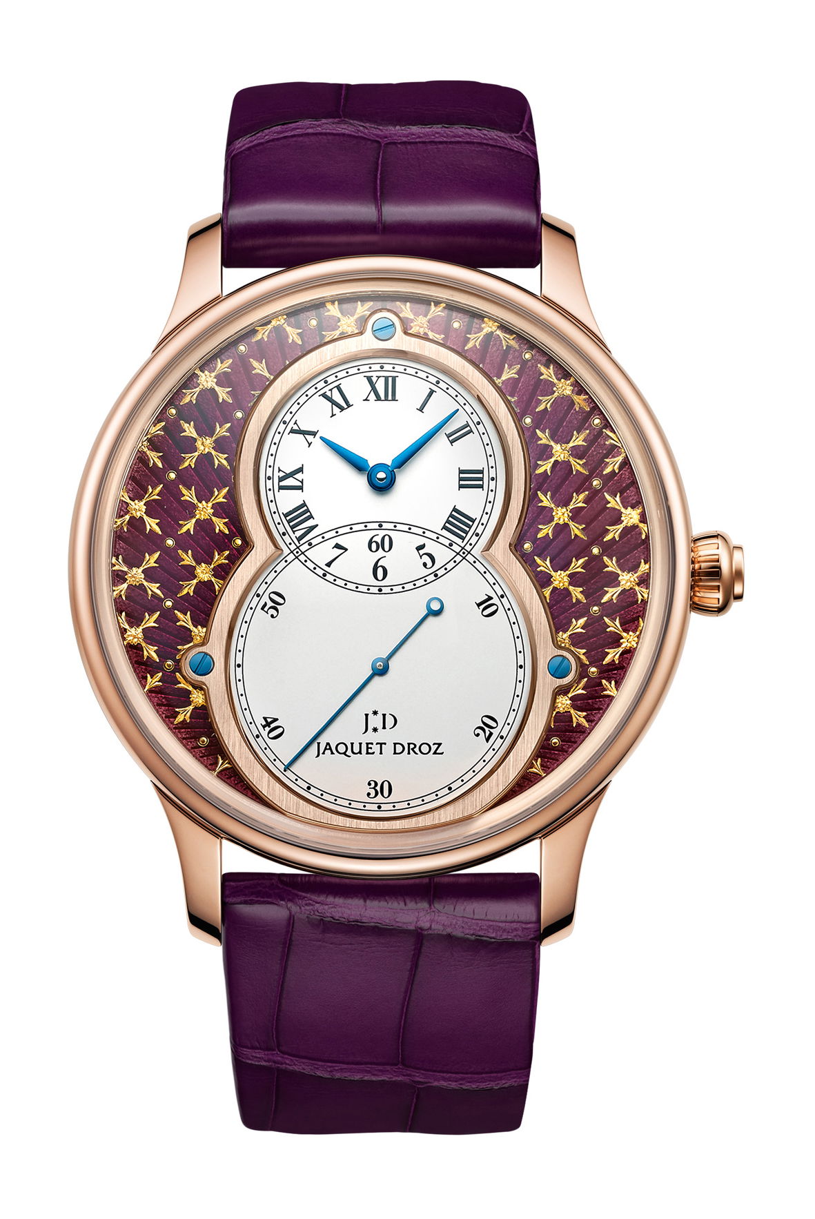 Jaquet Droz Grande Seconde Paillonnée luxury timepiece - detailed view