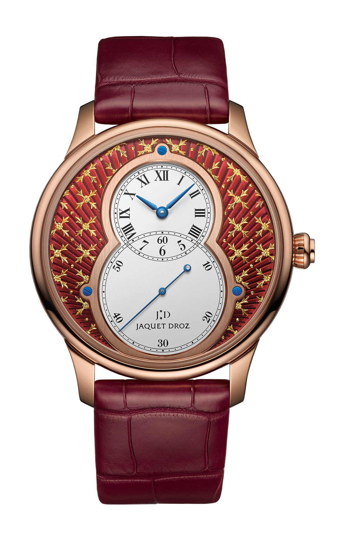 Jaquet Droz Grande Seconde Paillonnée luxury timepiece - detailed view