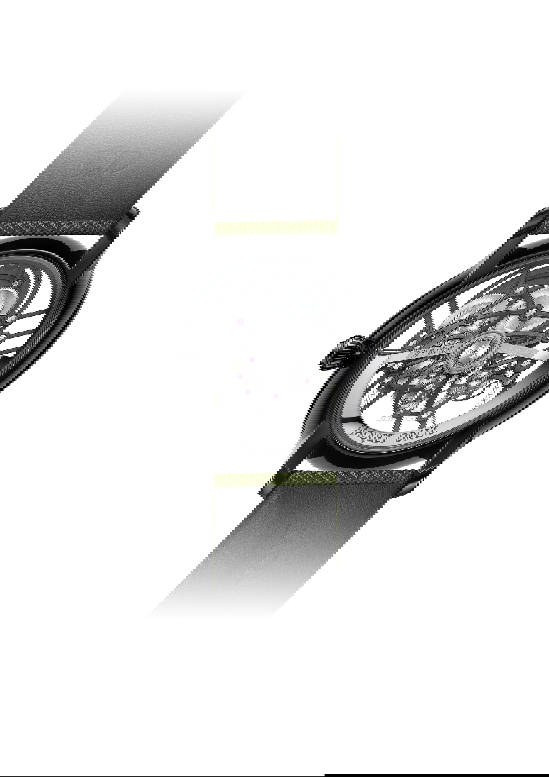 Jaquet Droz Grande Seconde Skelet-One Black Ceramic Green - View 2